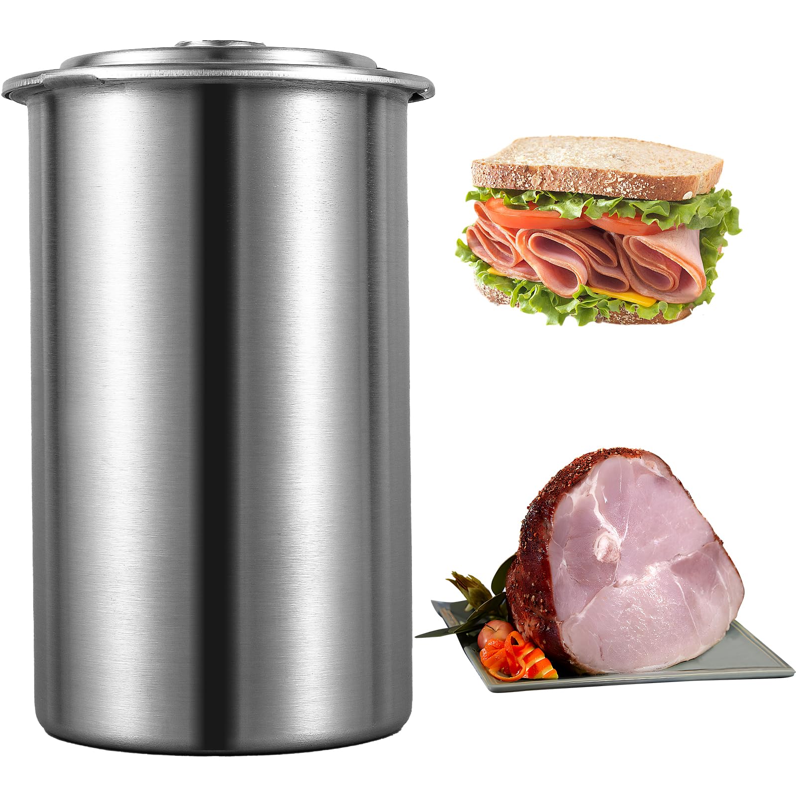 Premium 304 Stainless Steel Meat Press Cooker - Heavy Duty Ham Press Maker for Pork, Beef, Fish & Poultry | Round Shape Deli Meat Press Machine for Homemade Sausages, Burgers & BBQ | Perfect for Restaurants, Home Kitchens & Outdoor Cooking