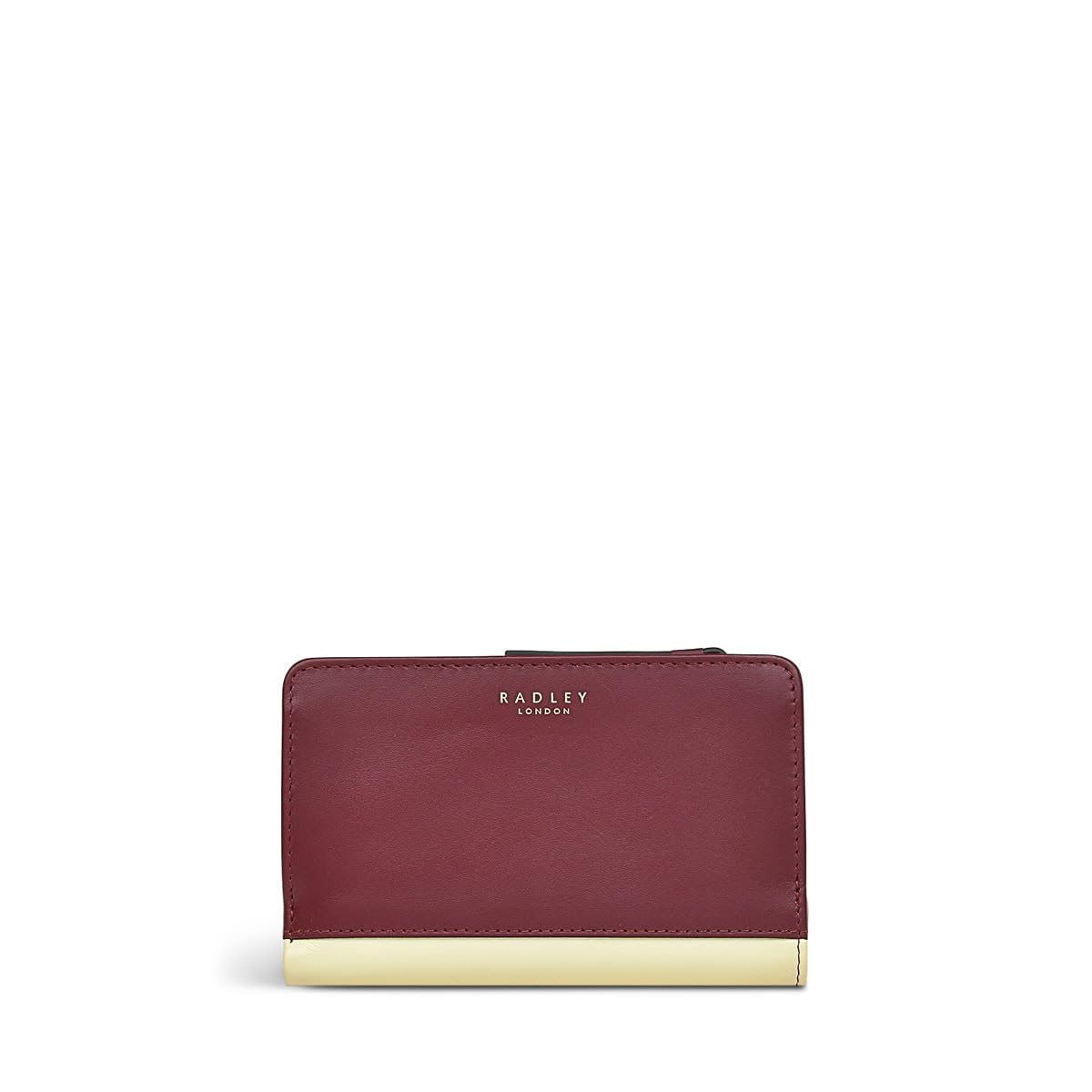 Radley London Women's Merlot Smooth Leather Medium Bifold Wallet - 10 Card Slots & Press Stud Closure - Perfect for Everyday Use, Travel & Gift Giving