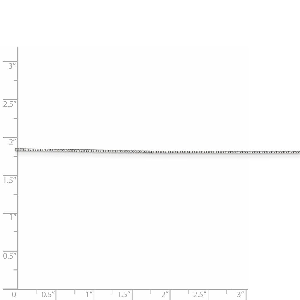 10K White Gold 0.7mm Box Chain Necklace with Lobster Clasp - Dainty Minimalist Jewelry for Women, Perfect Gift for Anniversary, Valentine's Day & Everyday Wear