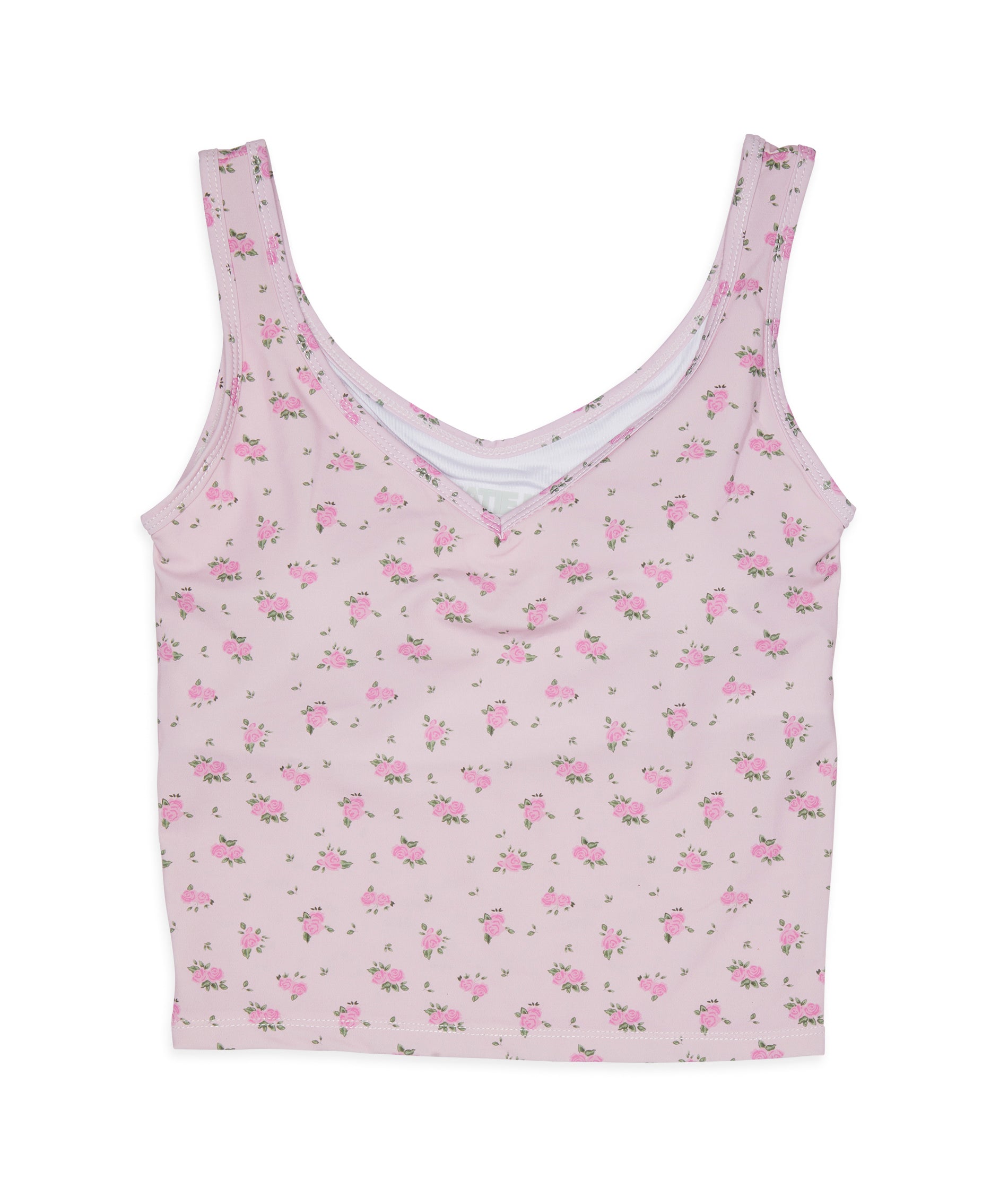 Katie J NYC Girls Blush Rose Ditsy Floral Kelsey Tank Top - Cute Summer Outfit for Toddler Girls, Playdates & Family Photos