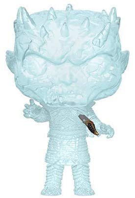 Game of Thrones Night King Vinyl Figure with Dagger - Crystal Edition (Includes Pop Protector Case) | Collectible GOT Merchandise for Display & Fan Collections