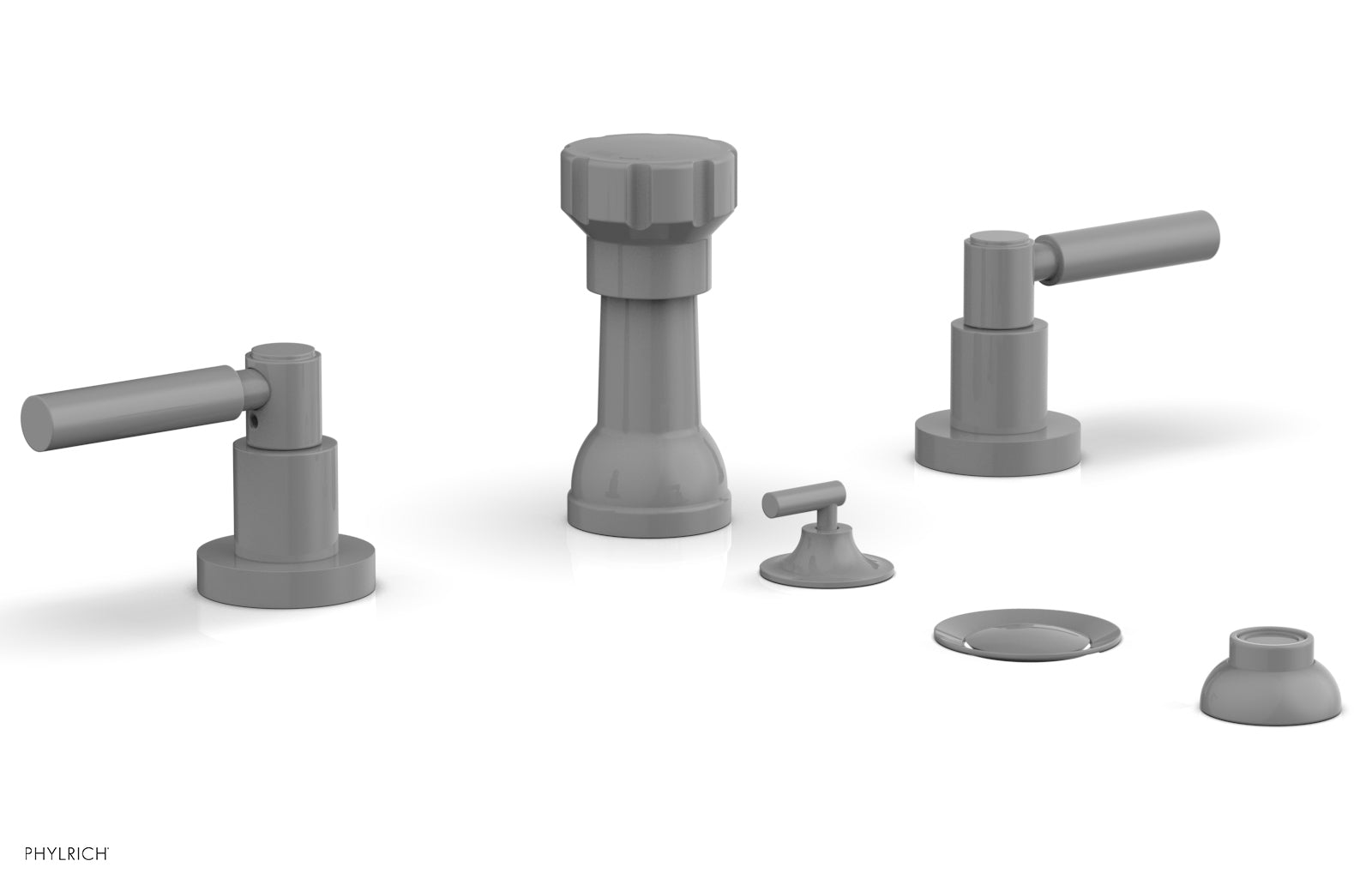 BASIC Four Hole Bidet Faucet Set with Lever Handles D4130 - Perfect for Modern Bathroom Upgrades and Hygienic Personal Care