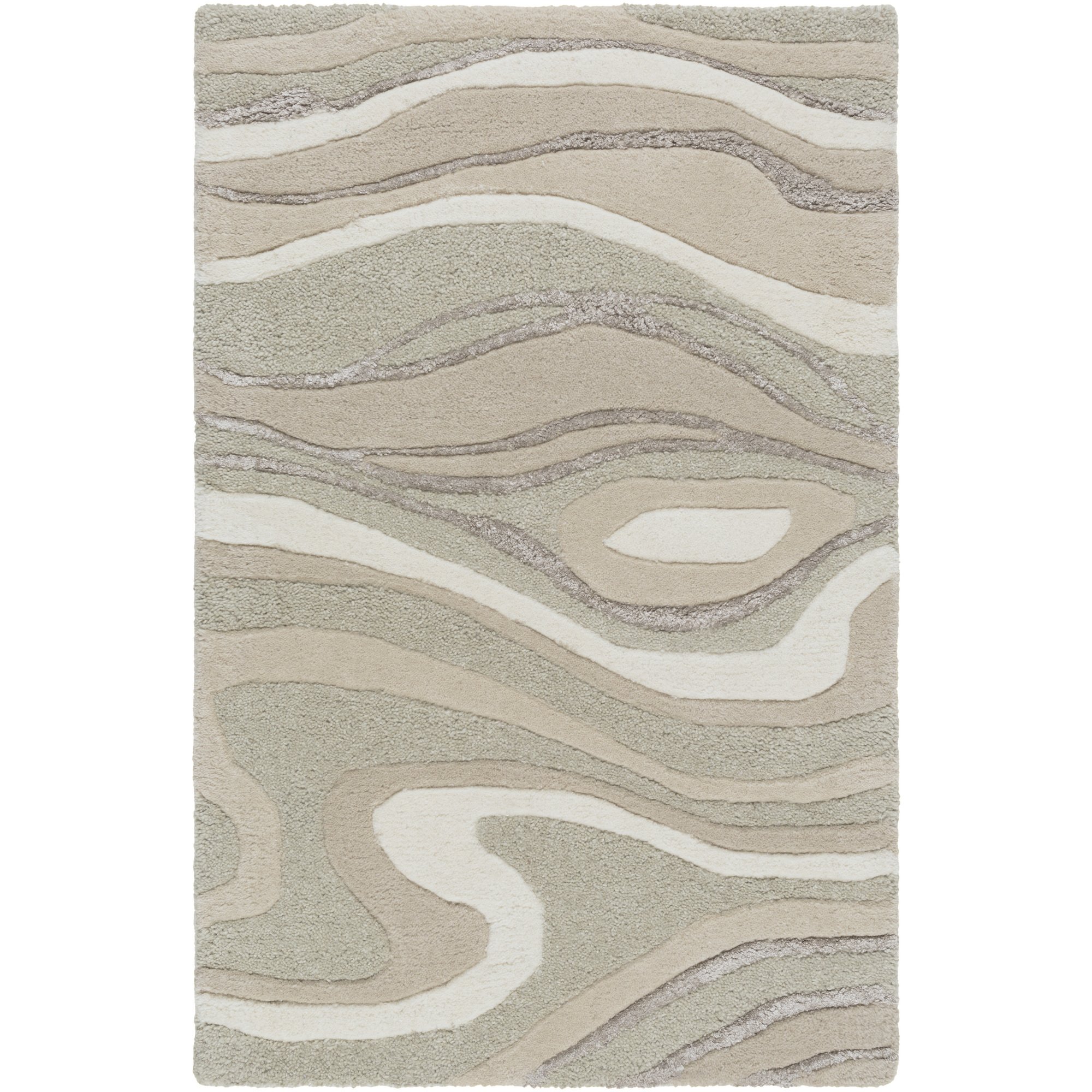 Surya Ivory Area Rug 8x11 Feet - Soft Plush Living Room Rug for Home Decor, Bedroom, Dining Room - Modern & Stylish Floor Carpet for Comfort & Warmth