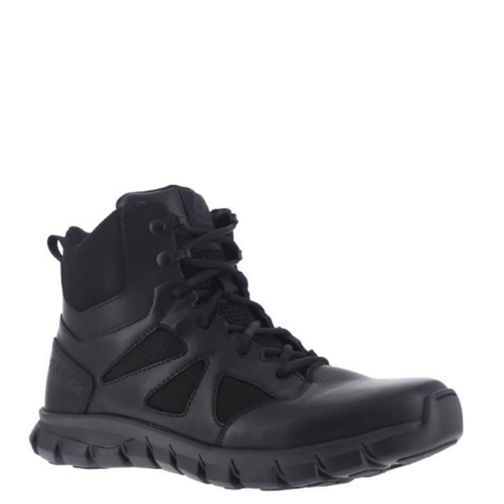 Reebok Women's Sublite Cushion Tactical 6-Inch Work Boots - Lightweight Safety Shoes for Nurses, Security & Outdoor Work | Non-Slip Oxford Design