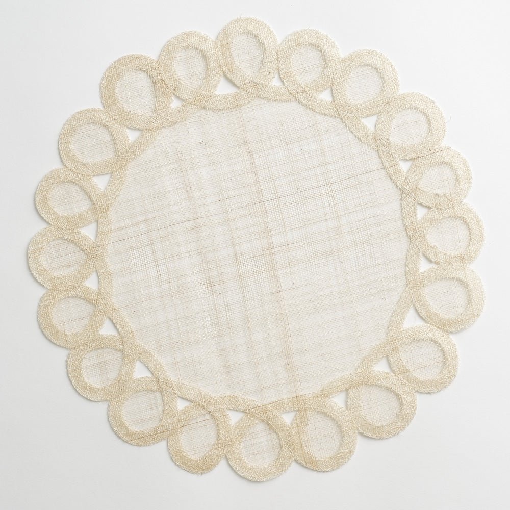 Premium Bone Woven Doodle Placemats Set of 4 - Non-Slip Table Mats for Dining, Kitchen, or Party Decor - Eco-Friendly Home & Office Tableware Accessories