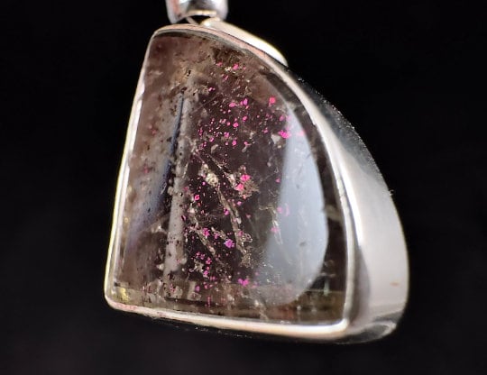 COVELLITE Pink Fire Quartz Crystal Pendant Necklace - Natural Healing Stone Jewelry for Women, Chakra Balancing & Energy Cleansing | Perfect for Meditation, Yoga, Spiritual Gifts & Everyday Wear