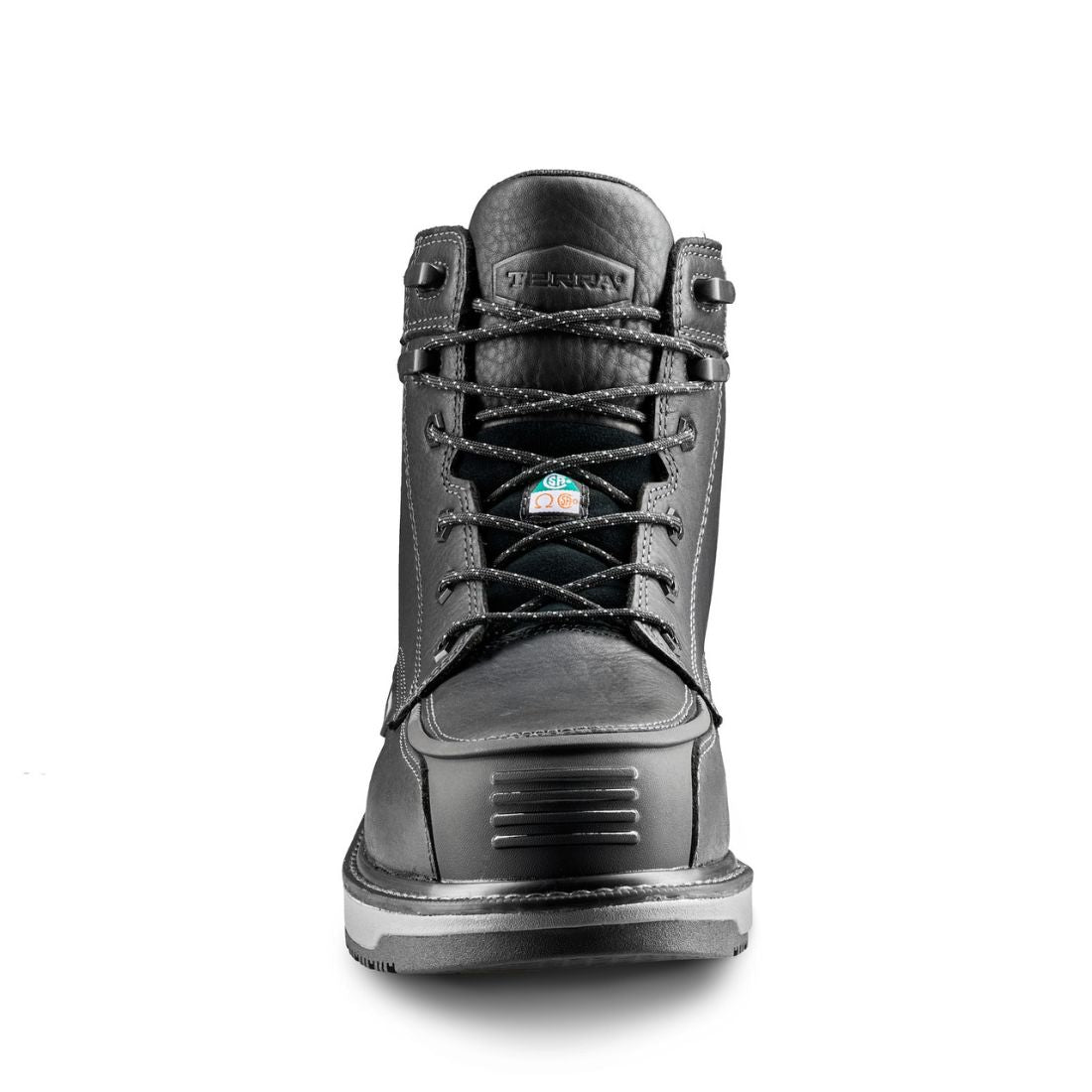 Terra Ironstone Men's 6-Inch Waterproof Composite Toe Work Boot 839GBK - Black | Heavy Duty Safety Shoes for Construction, Oil Rig & Outdoor Work