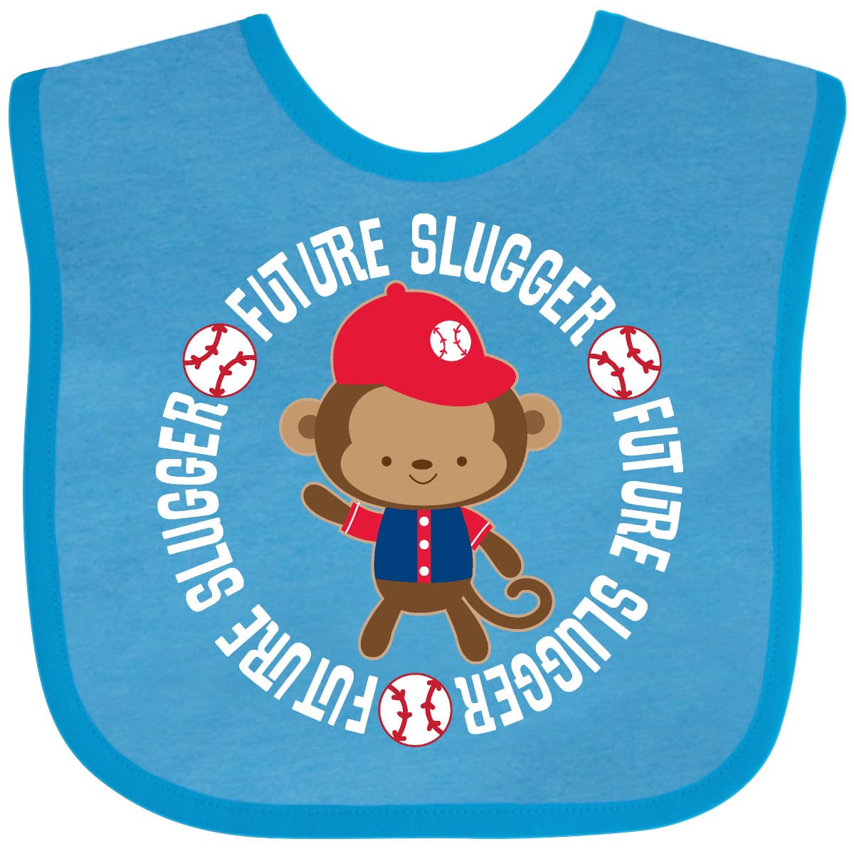 Inktastic Future Baseball Player Baby Boy Clothes & Bib Set - Adorable Baseball-Themed Outfit for Infant Boys - Perfect for Game Day, Photo Shoots & Playtime