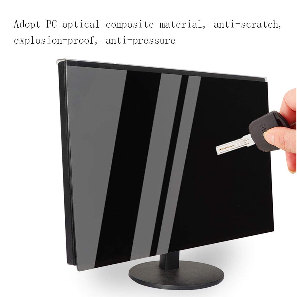 27in Removable Computer Privacy Screen - Anti-Glare Anti-Scratch Film Protector for Monitors (612.6356mm) | High Clarity, Easy On/Off Hanging Frame | Protects Confidential Data | Perfect for Office, Home & Public Workspaces