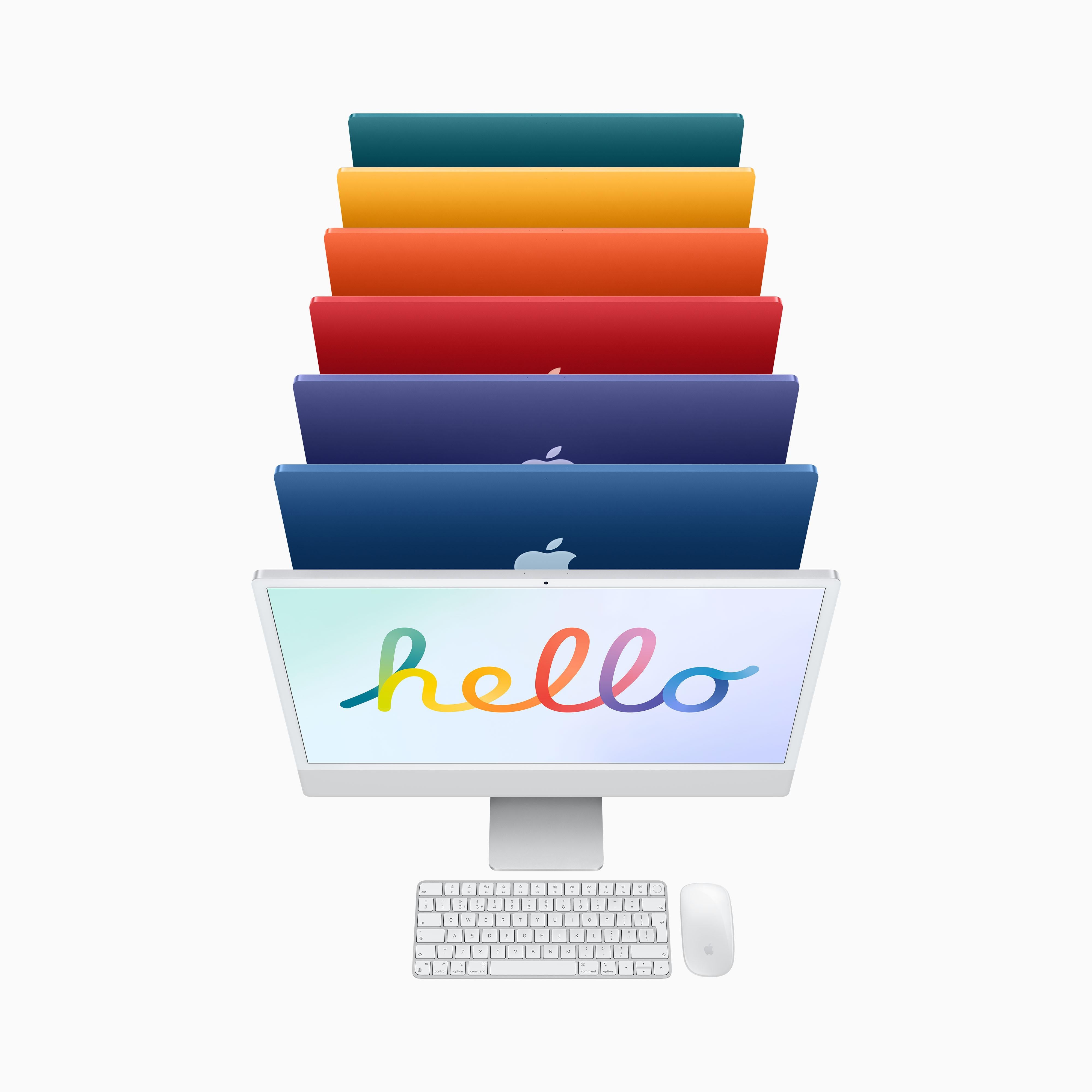 24-inch iMac with 4.5K Retina Display - Apple M1 Chip (8-Core CPU & GPU) 512GB SSD in Blue - Perfect for Home Office, Graphic Design & Creative Work