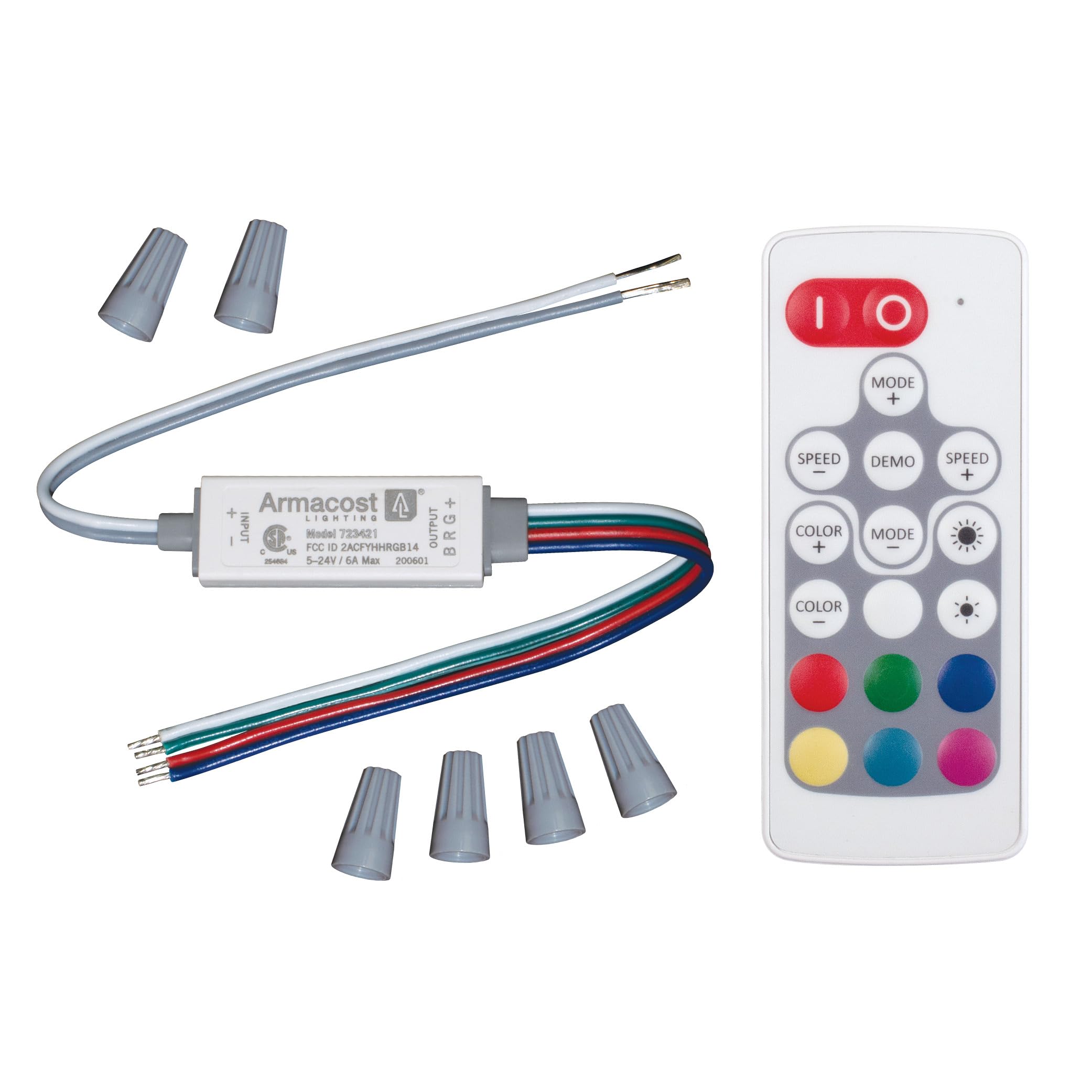 Armacost Lighting 723421 LED Wireless Remote Controller - White | Smart Home Lighting Control for Bedroom, Living Room & Office