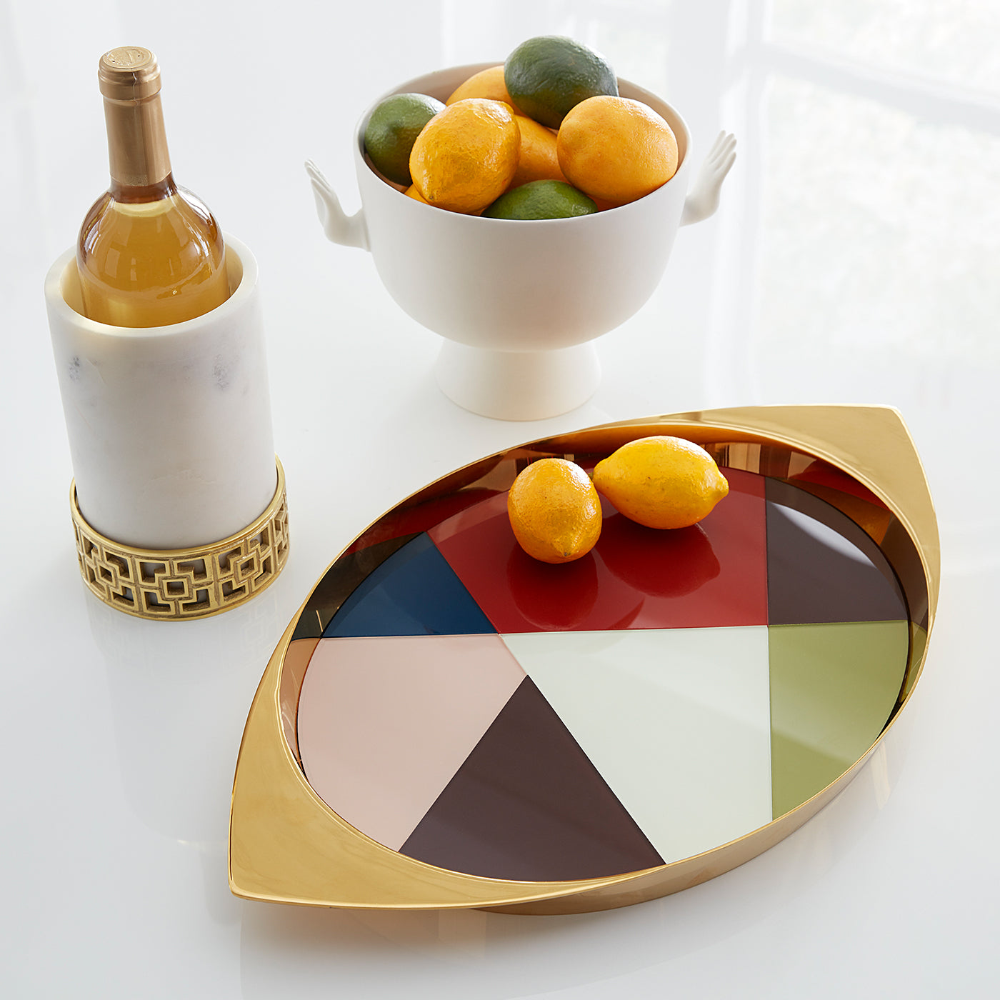 Elegant White Ceramic Pedestal Bowl for Home Decor - Perfect for Fruit Display, Candy Serving, and Centerpiece Decorations