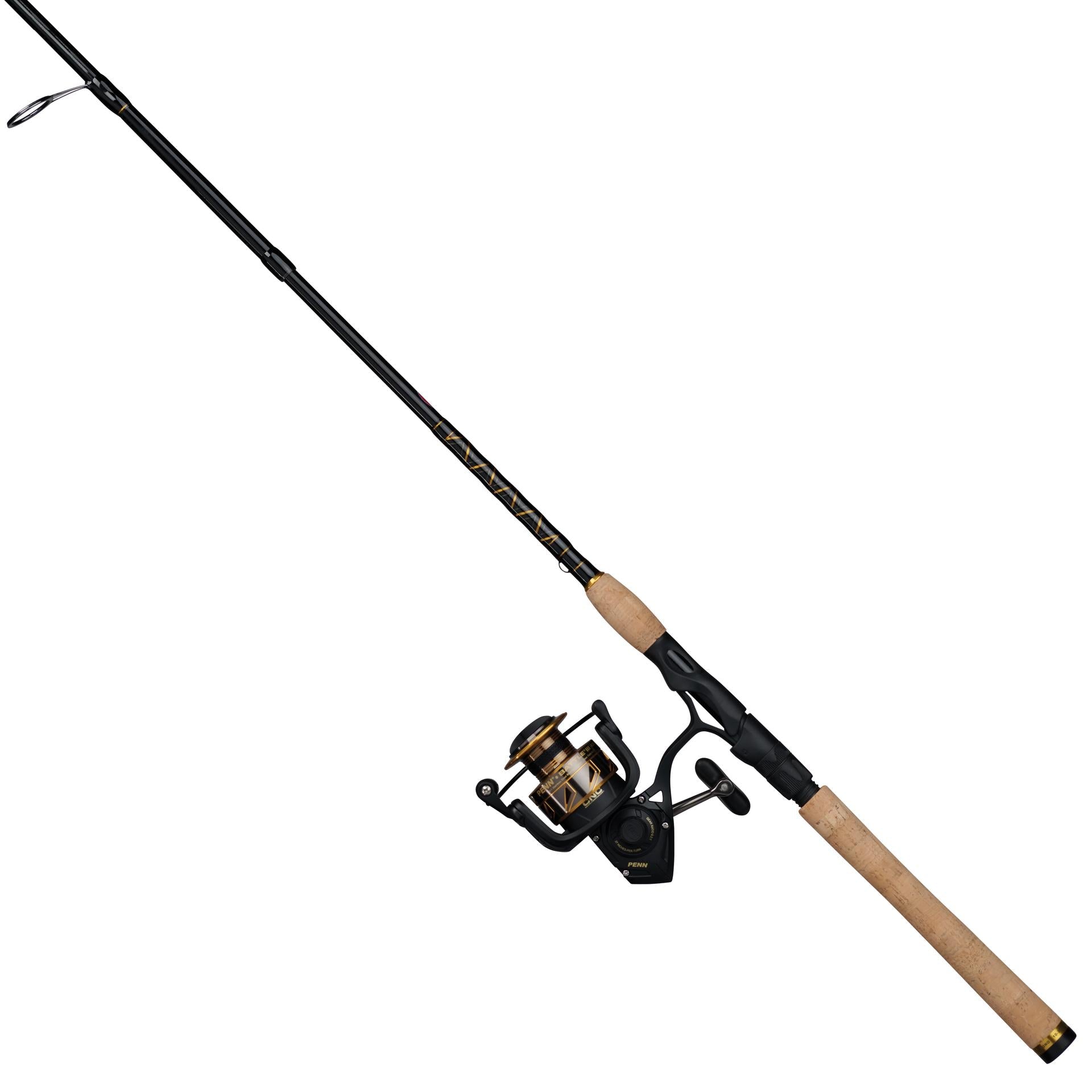 Battle® III Spinning Rod and Reel Combo - Premium Fishing Gear for Freshwater & Saltwater Anglers - Perfect for Bass, Trout, and Saltwater Fishing Adventures