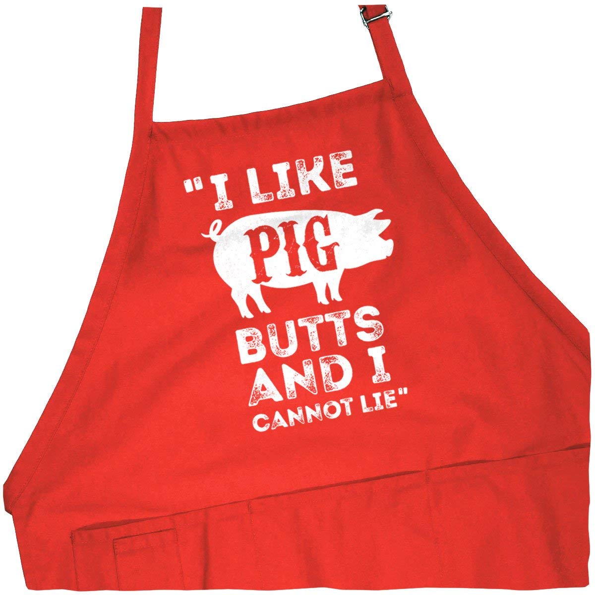 Adjustable BBQ Grill Apron for Men - Pig Butts Design - One Size Fits All - Perfect for Grilling, Smoking & Outdoor Cooking