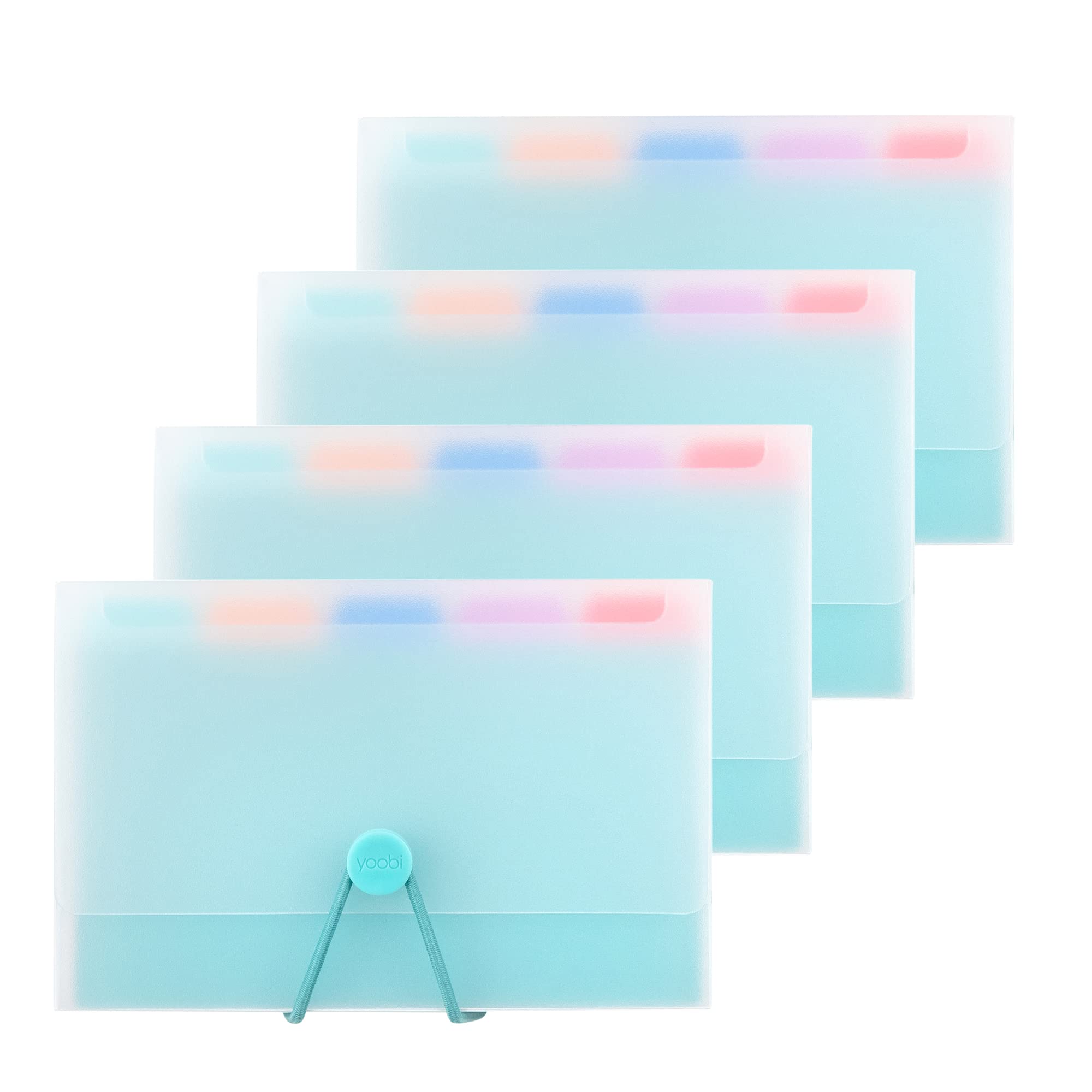 Yoobi 4-Pack 3x5 Index Cards with Colorful Tab Dividers & Storage Cases - Study & Office Organization Supplies for Students, Teachers & Professionals - Perfect for Note-Taking, Flashcards & File Organization