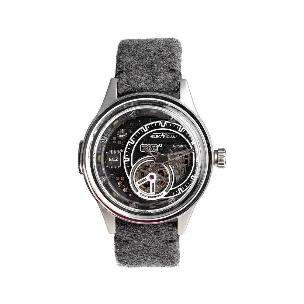 The Electricianz Hybrid E Code Watch - 43mm Stainless Steel Smartwatch for Men | Waterproof & Durable | Perfect for Outdoor Adventures, Work & Daily Wear