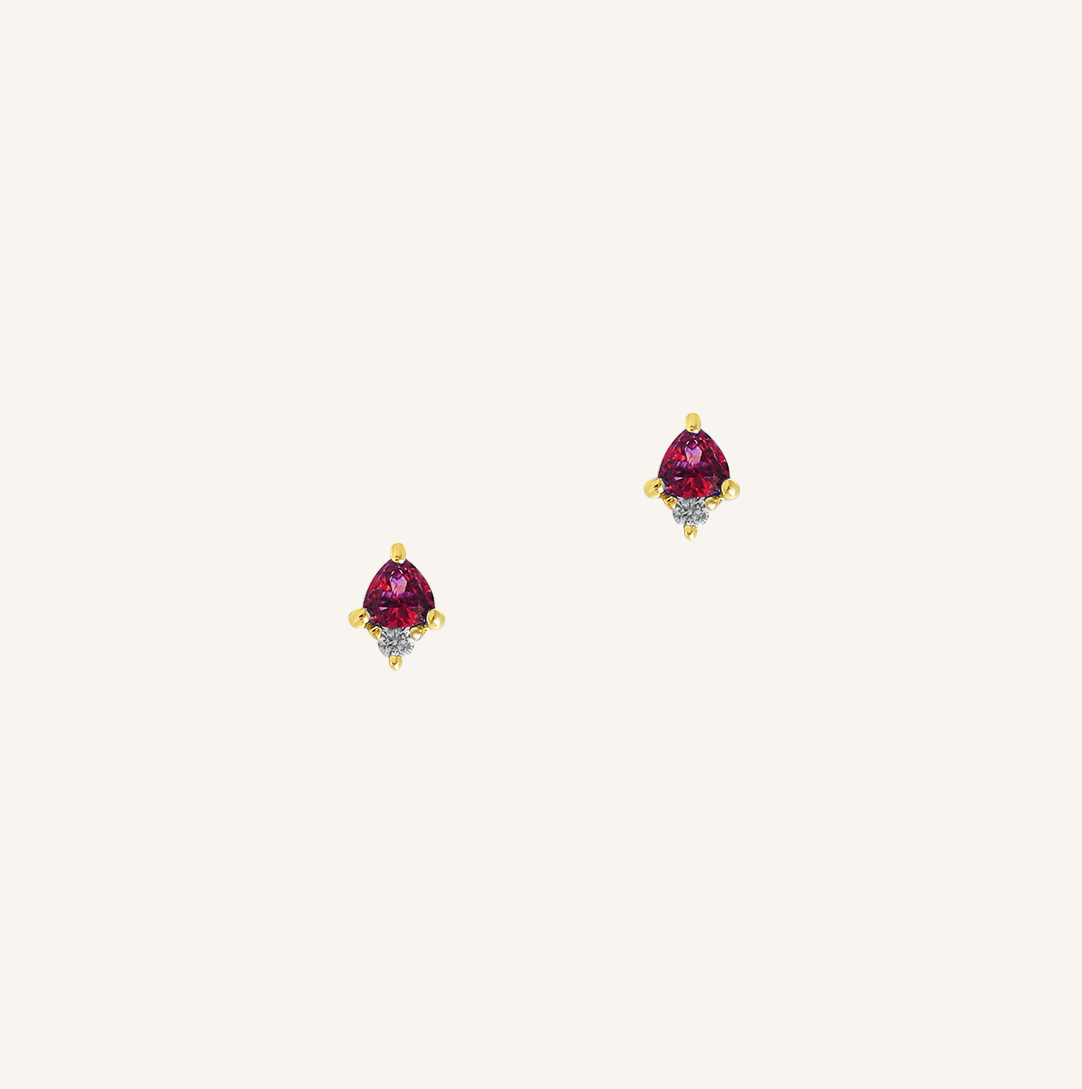 Birthstone Stud Earrings - Genuine Gemstone Jewelry for Women - Perfect Gift for Birthday, Anniversary & Special Occasions