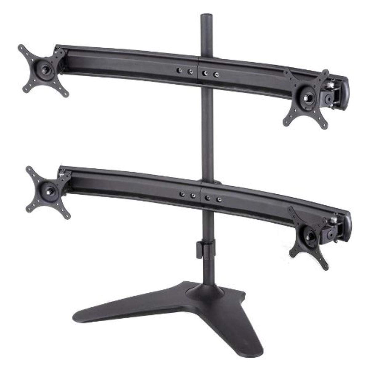 FS-OS37 Quad Monitor Stand for Desk - Adjustable Ergonomic Mount for 4 Screens up to 32
