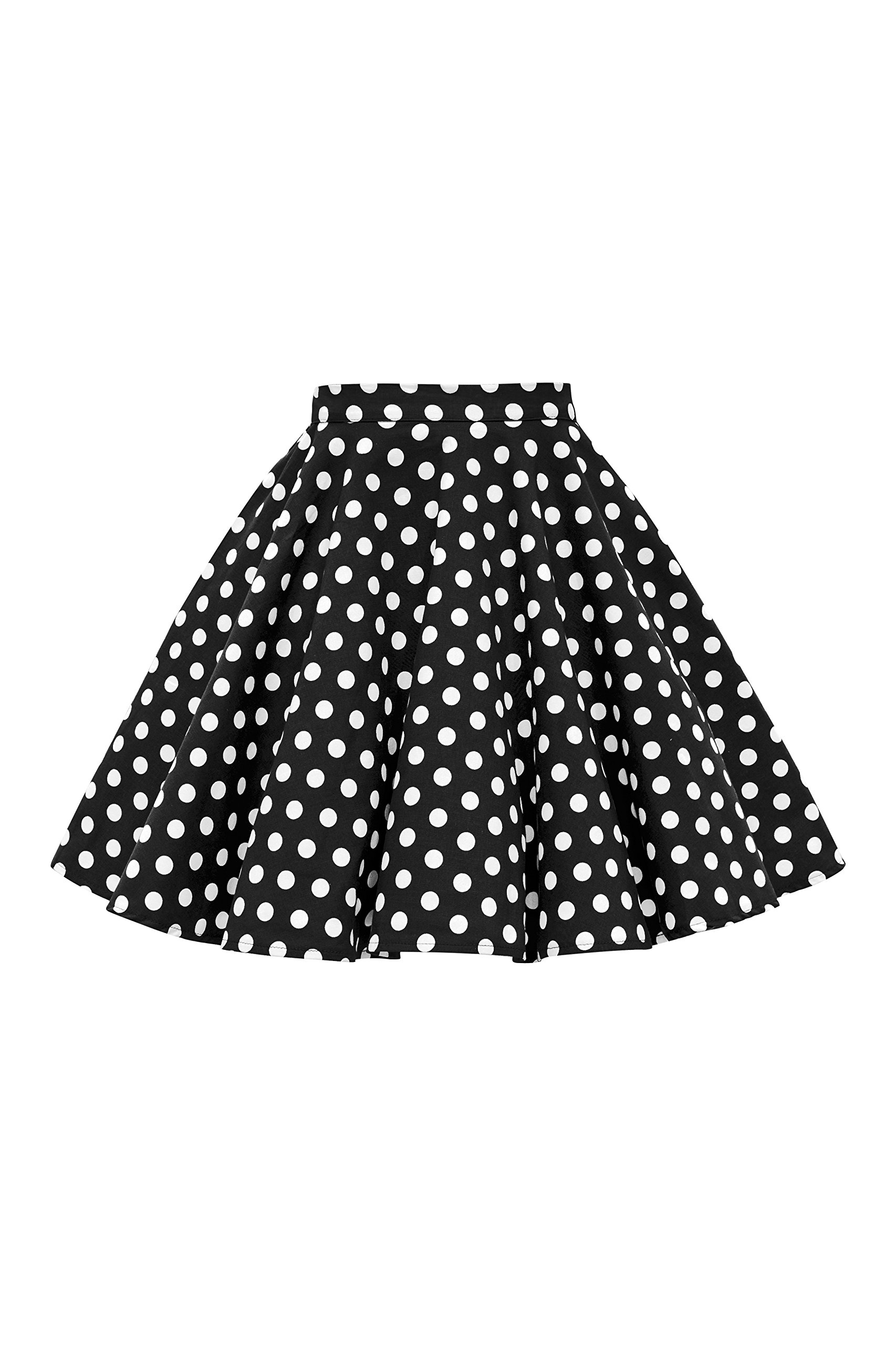BlackButterfly Kids Vintage 1950s Full Circle Swing Skirt for Girls - Perfect for Dance, Parties & Retro Fashion Outfits