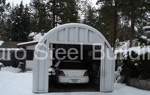Premium Steel Metal Arch Building Kit - M10x12x8 Outdoor Storage Shed for Tools, Equipment & Garden Supplies | Durable Weather-Resistant Garage Shelter for Backyard, Farm & Workshop Use