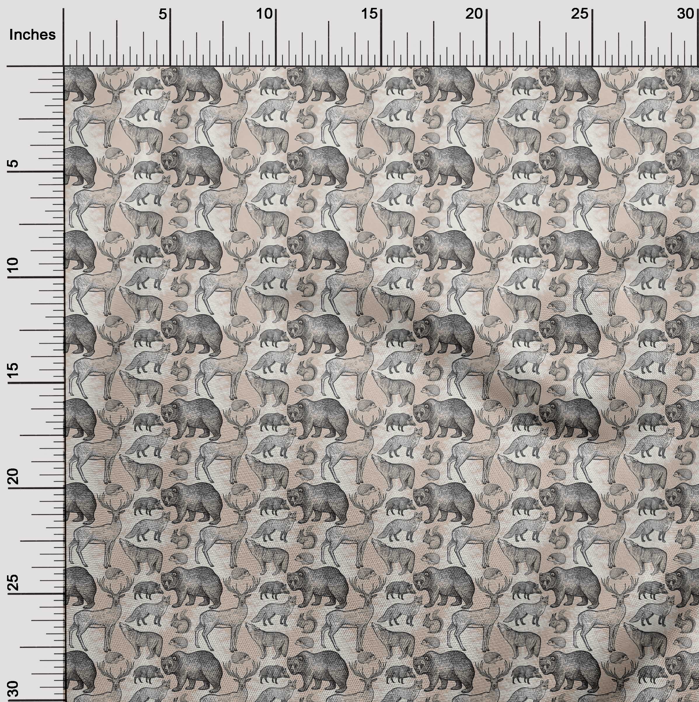 oneOone Velvet Peach Fabric - 58 Inch Wide Printed DIY Sewing Material for Clothing, Crafts & Home Decor | Soft, Durable & Easy to Sew | Perfect for Dresses, Curtains & Upholstery