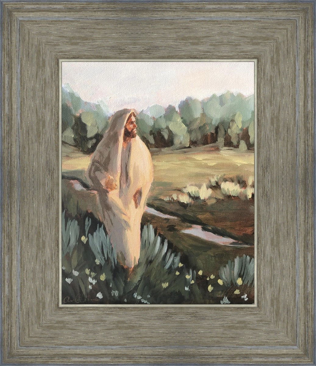 Be Thou Humble by Amber Whitworth - Inspirational Christian Wall Art for Home & Office Decor - Perfect for Living Room, Bedroom, or Gift
