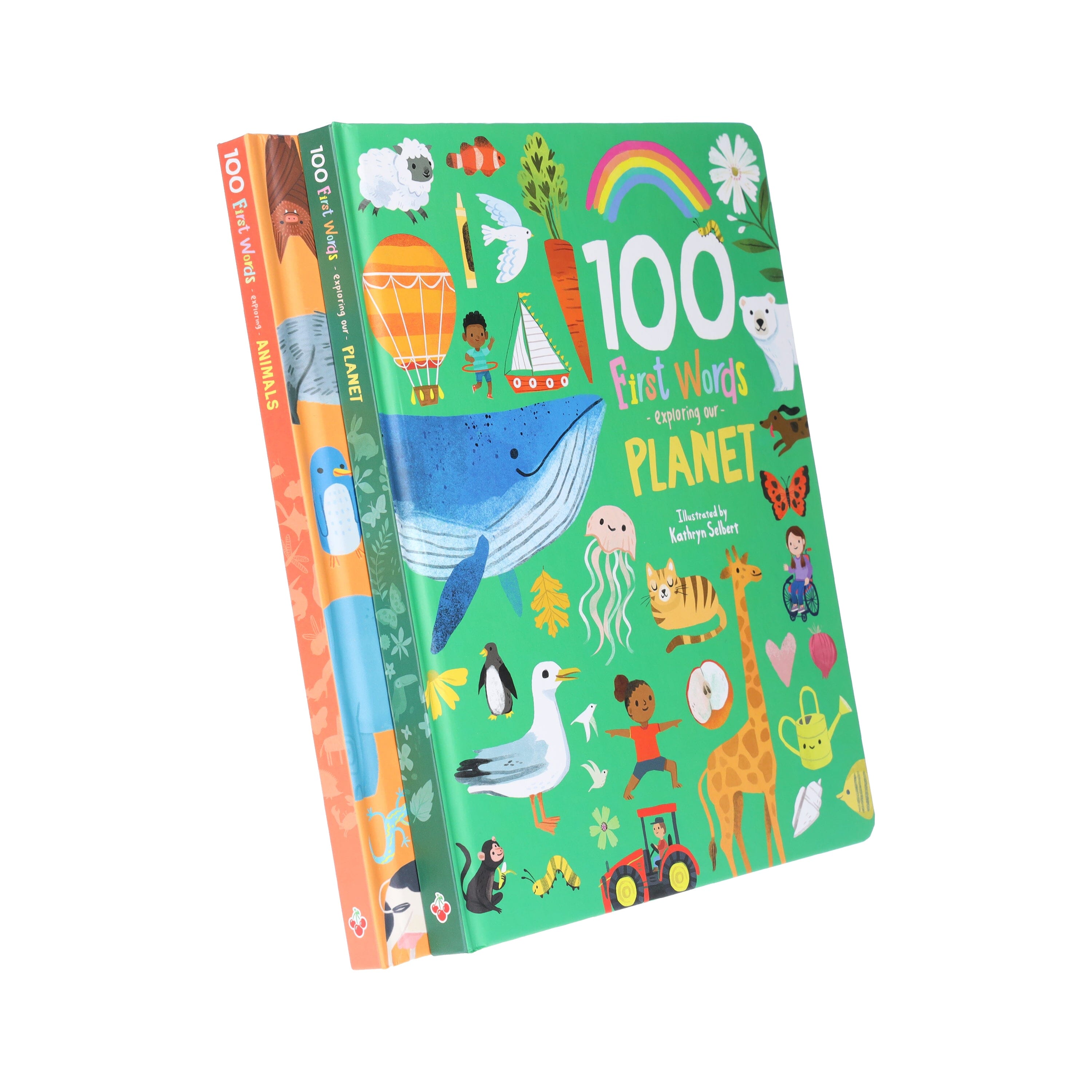 100 First Words: Exploring Our Planet & Animals - 2 Book Collection Set for Kids Ages 3-5 | Durable Board Books for Early Learning & Bedtime Reading