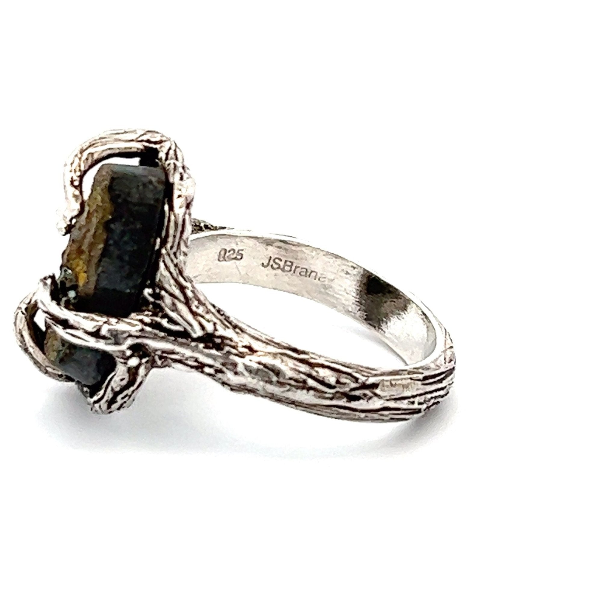 9 CT Pyrite Sterling Silver Tree Branch Ring - Elegant Nature-Inspired Jewelry for Women, Perfect for Everyday Wear, Gifts & Special Occasions