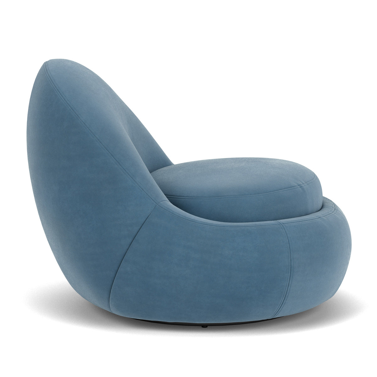 Babette Velvet Swivel Armchair - Modern Accent Chair with 360° Rotation for Living Room, Bedroom & Office - Soft Upholstered Lounge Chair for Home Decor