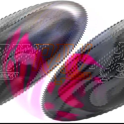 Premium Hammer Raw Pearl Bowling Ball - Purple, Pink, Silver Colors | High Performance for Strikes & Spares | Perfect for League Play & Tournaments