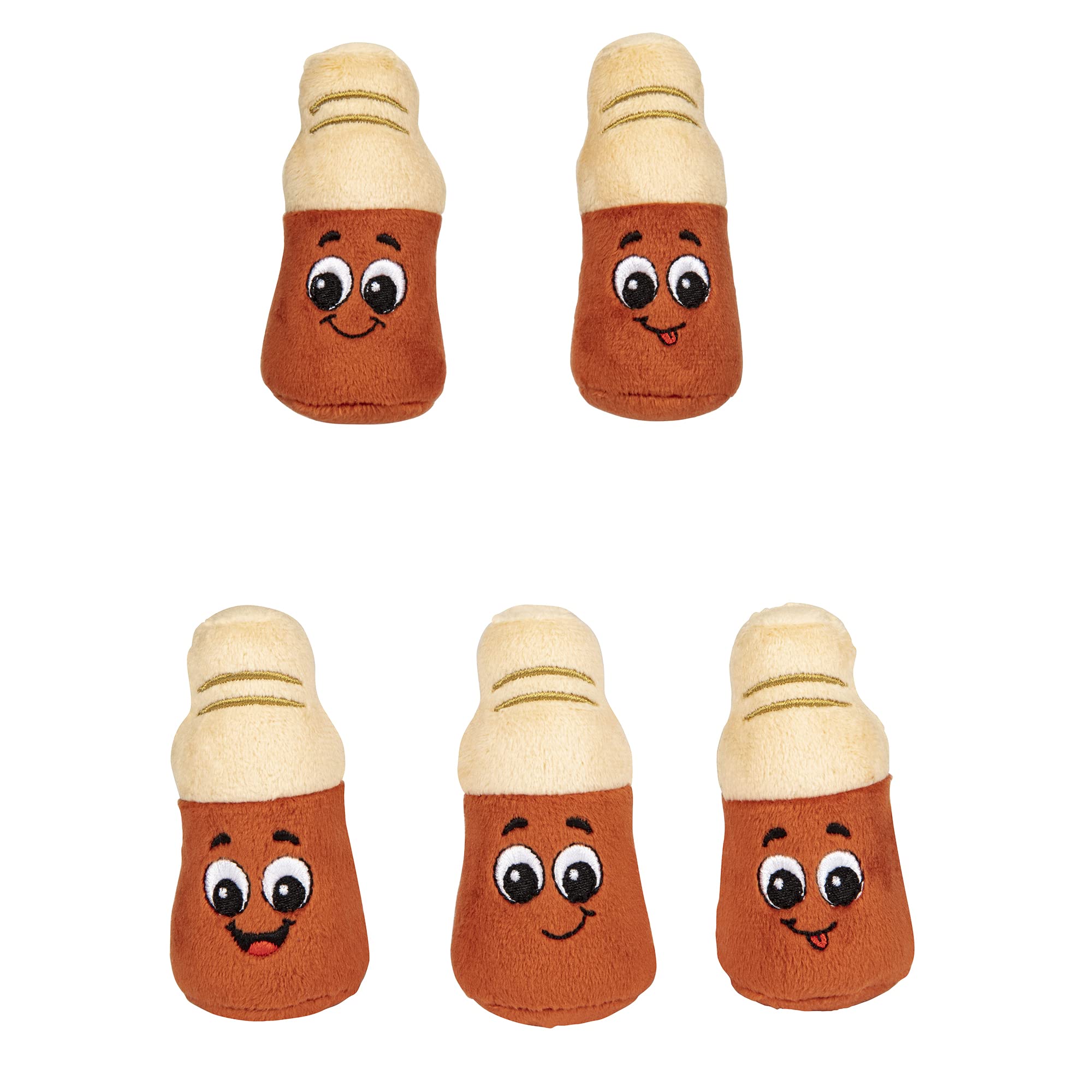 Haribo Happy Cola 5-Pack Mini Plush Toys - Soft Stuffed Collectibles for Kids, Gift Ideas & Party Favors - Perfect for Birthday Gifts, Carnival Prizes & Home Decor