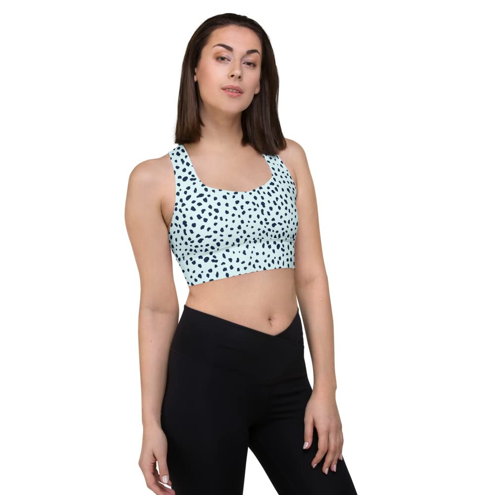 High-Quality Blue Sports Bra for Women - Breathable & Supportive Workout Top - Perfect for Running, Yoga & Gym Fitness Activities