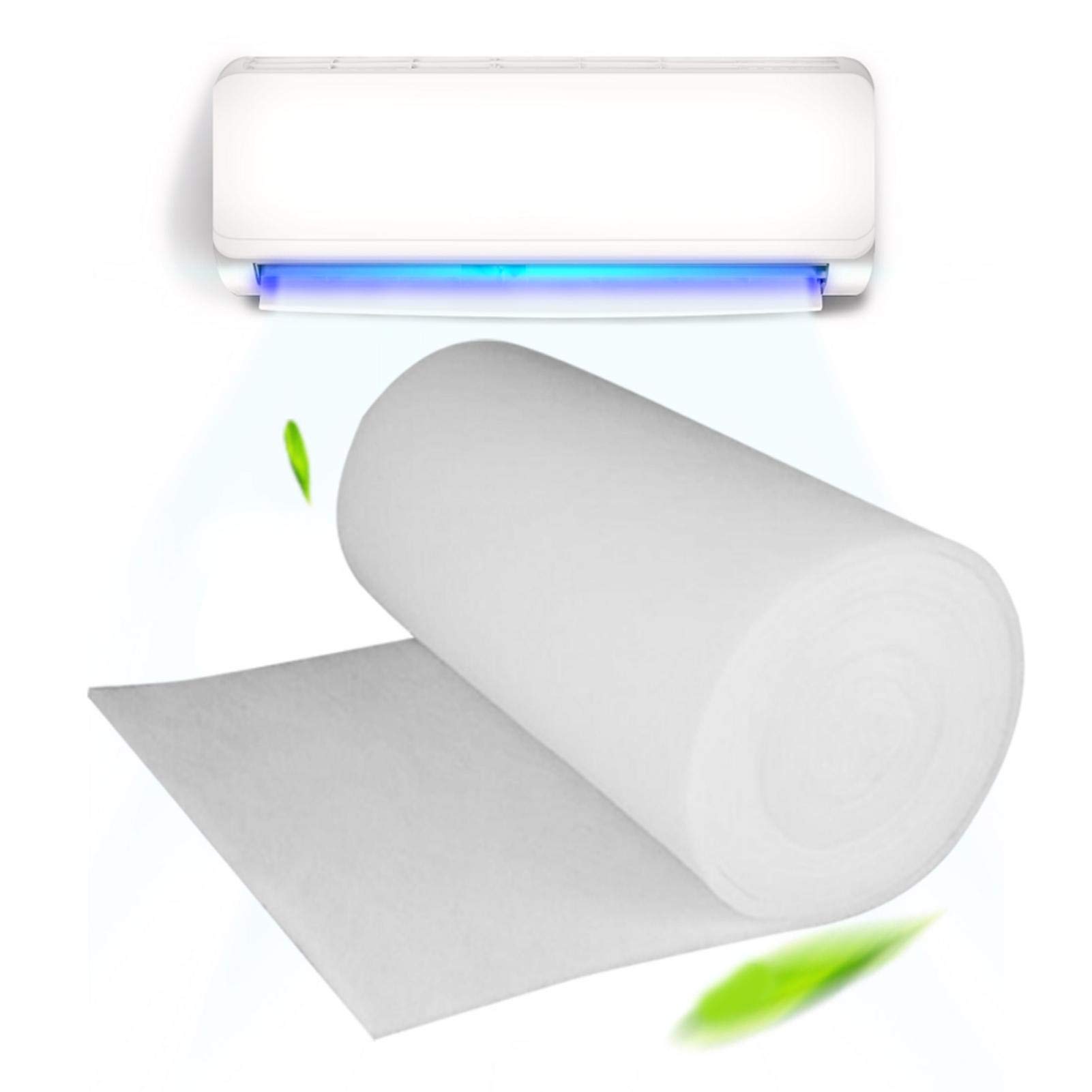 100Cm x 100Cm x 3Mm AC Window Air Conditioner Filter Replacement - Activated Carbon Pre-Filter for Dust Removal & Air Purification - Perfect for Home, Office & RV Window AC Units