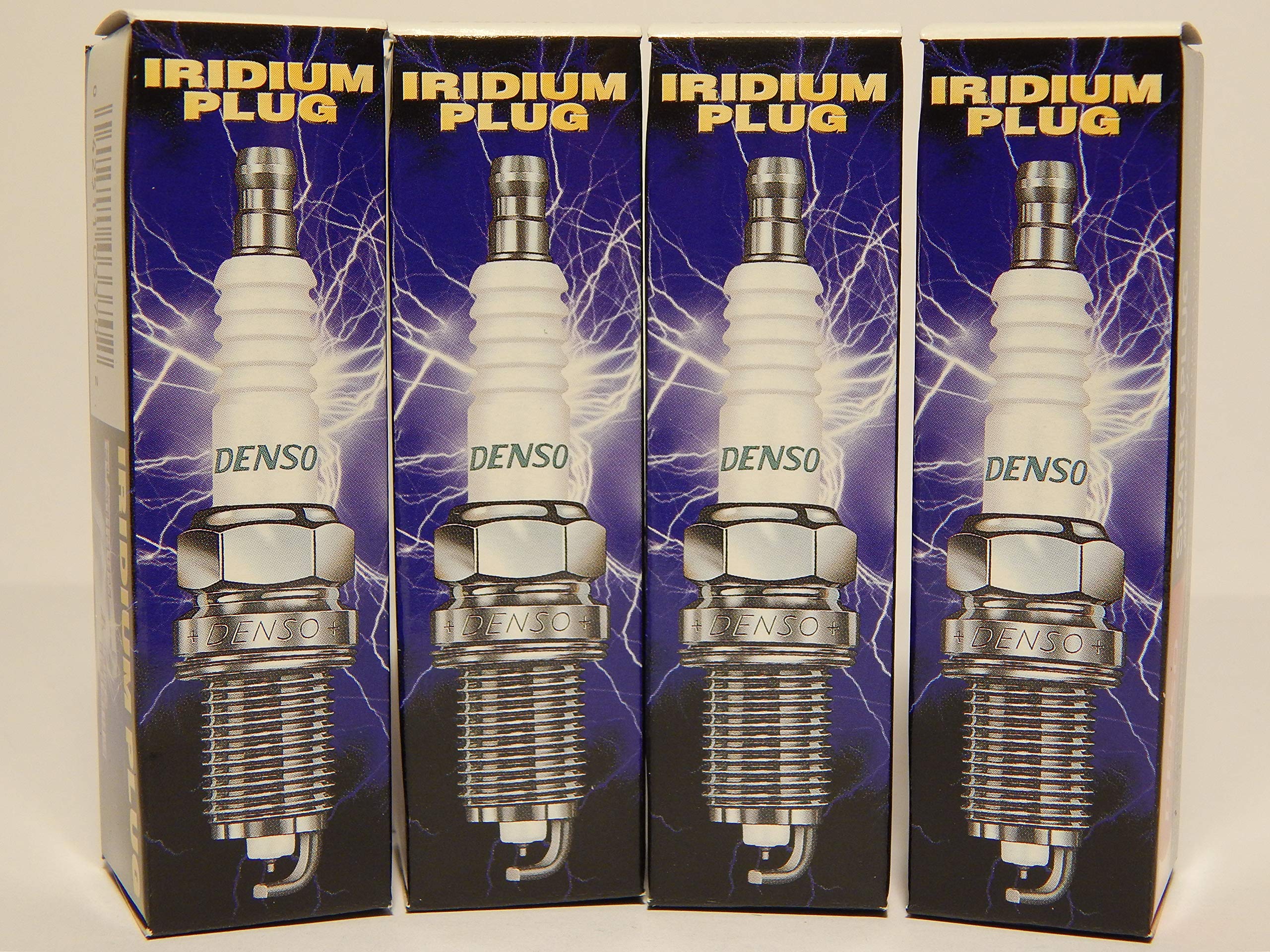 DENSO 3370 Iridium Platinum Power Pack Spark Plugs - SKJ16CR-A8 (4-Piece Set) | High Performance Ignition for Cars, Trucks & SUVs | Improved Fuel Efficiency & Engine Power