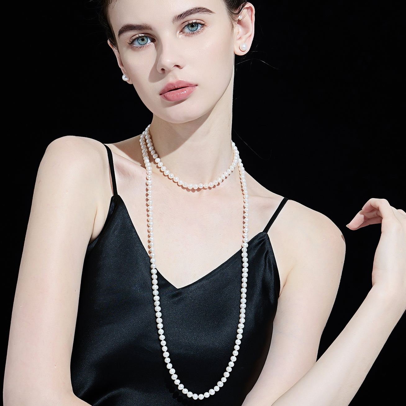 1.2 Meter Long Freshwater Pearl Necklace WN00437 - Elegant & Timeless Jewelry for Women, Bridal, Party & Special Occasions