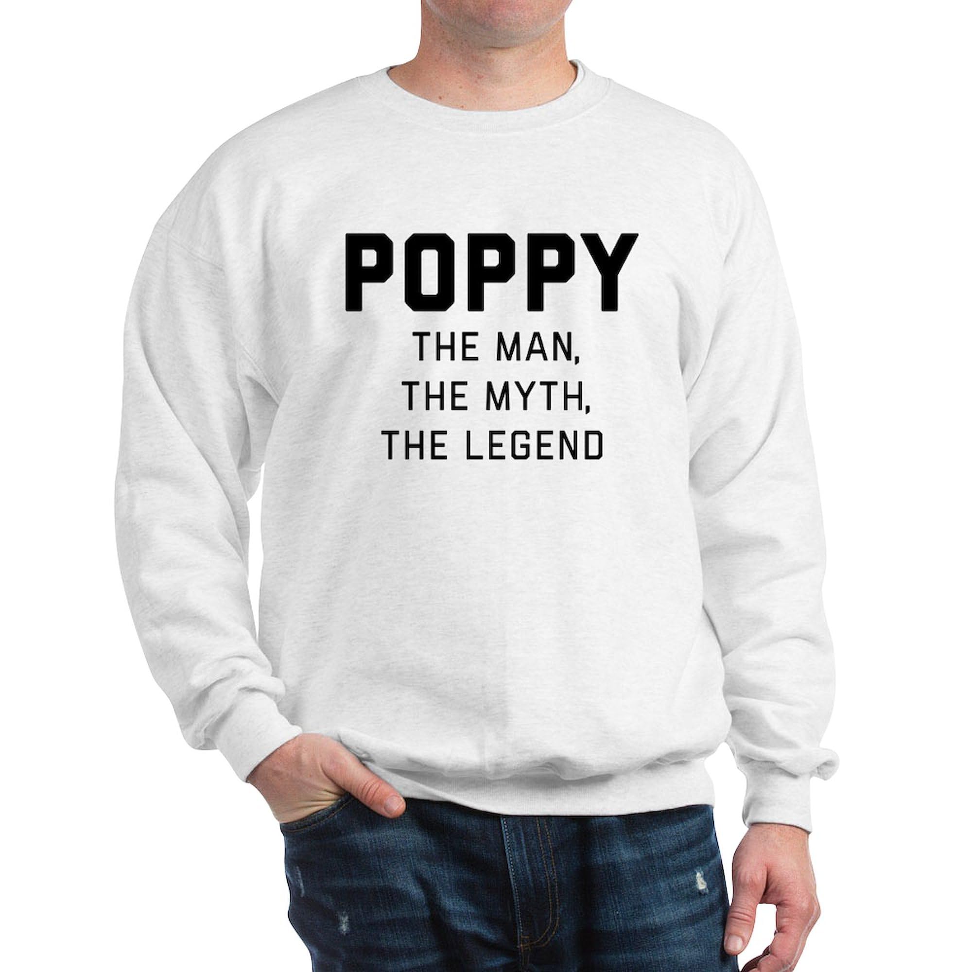 **Poppy Print Classic Crew Neck Lightweight Sweatshirt for Women & Men - Casual Comfort Wear for Coffee Dates, Weekend Outings & Cozy Lounging**