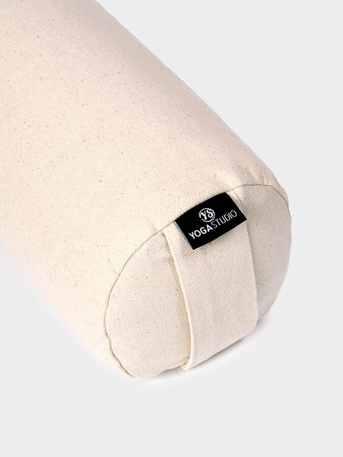 Organic Buckwheat Mini Yoga Bolster - Support for Meditation, Prenatal & Restorative Yoga - Perfect for Home & Studio Use