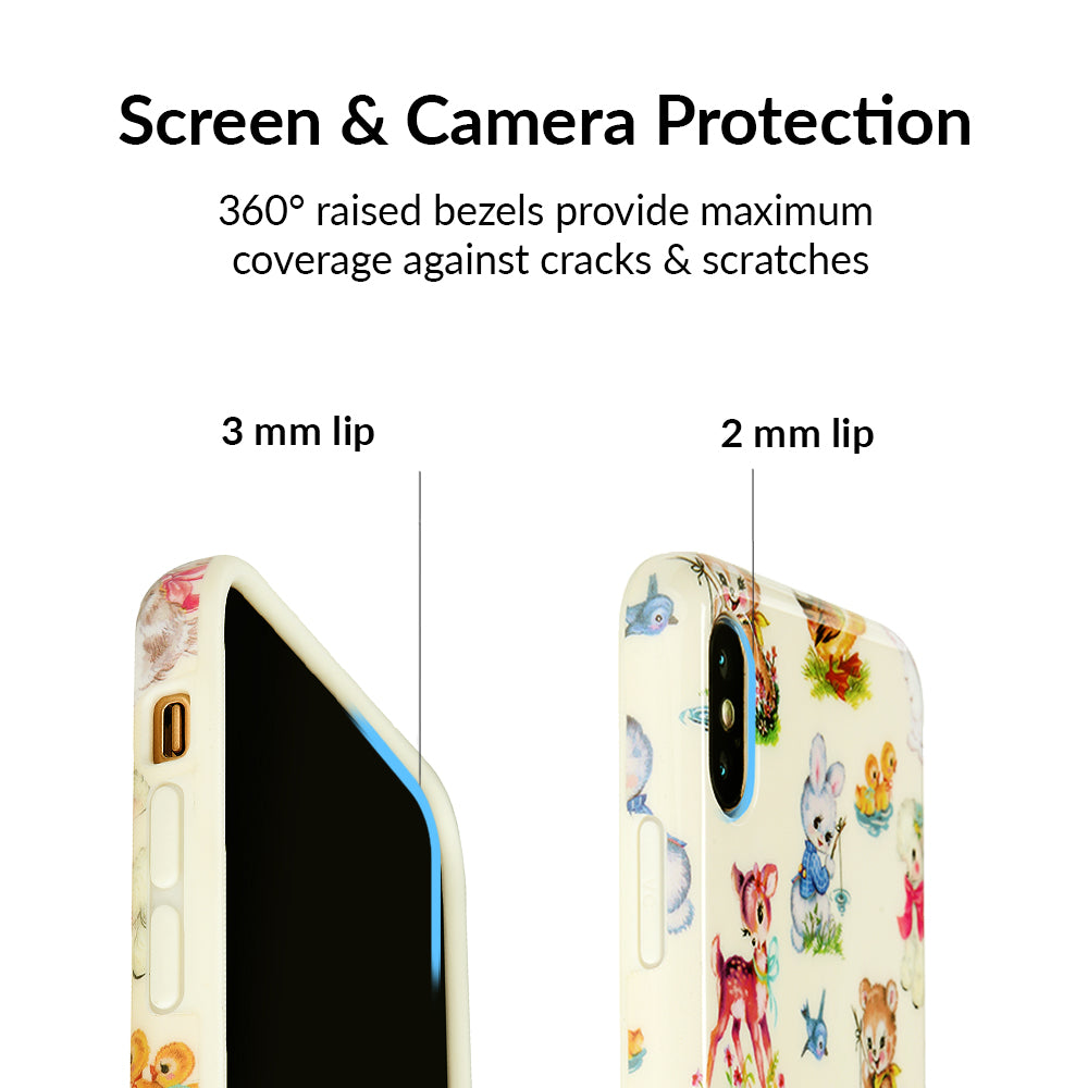 Cute Baby Animals iPhone Case - Durable Protective Cover for iPhone 12/13/14/15 Pro Max - Perfect Gift for Animal Lovers & Kids (Home, School, Travel)