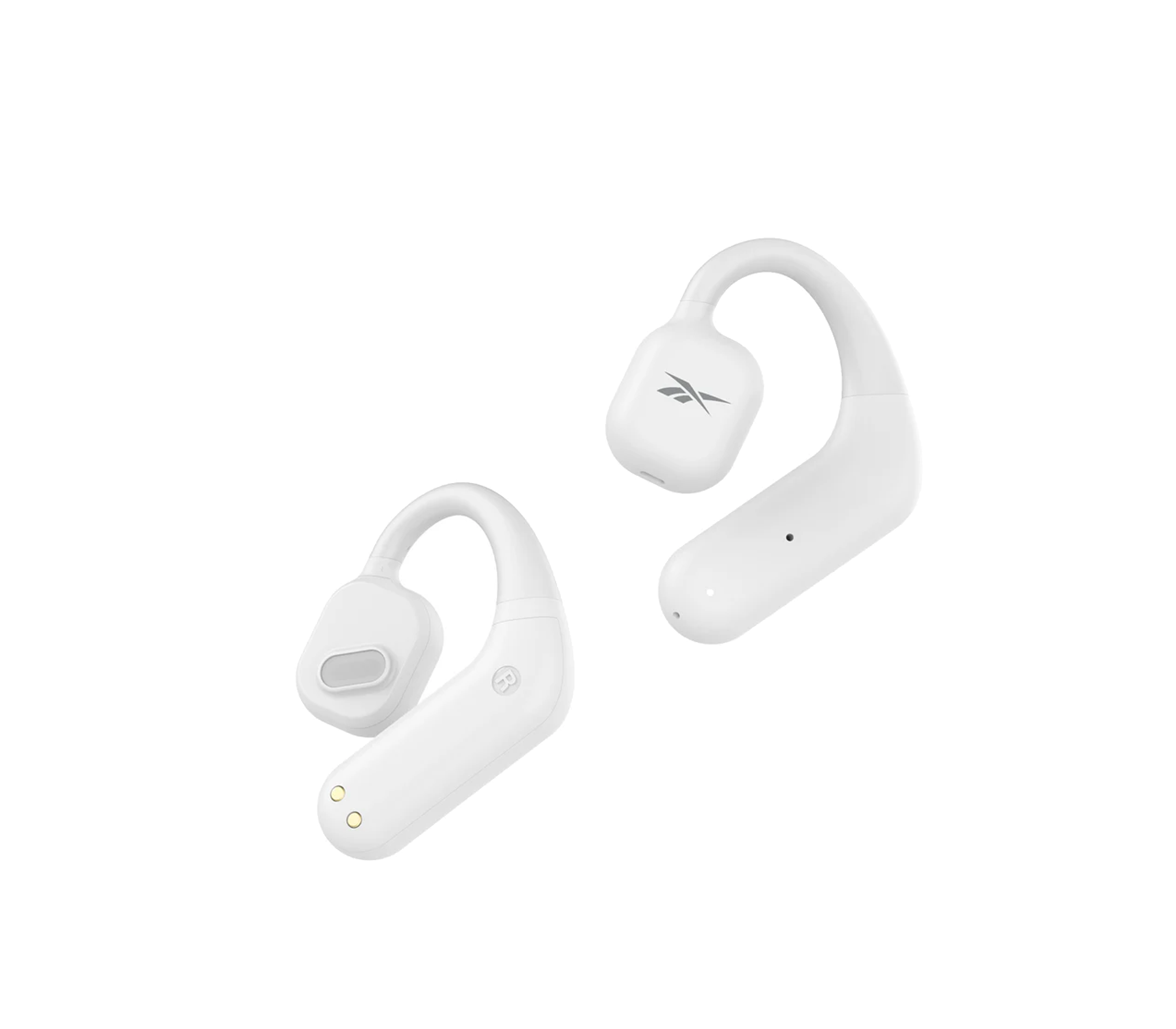 Reebok Cubitt Wireless Headphones - New Edition in White | Bluetooth Earphones for Running, Gym & Travel
