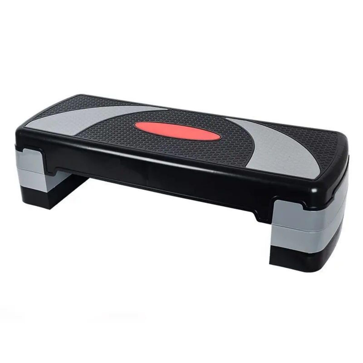 30'' Adjustable Aerobic Step Platform for Cardio & Fitness Training - 4'' to 8'' Height with Risers - Perfect for Home Workouts, Gym Exercises & Group Fitness Classes