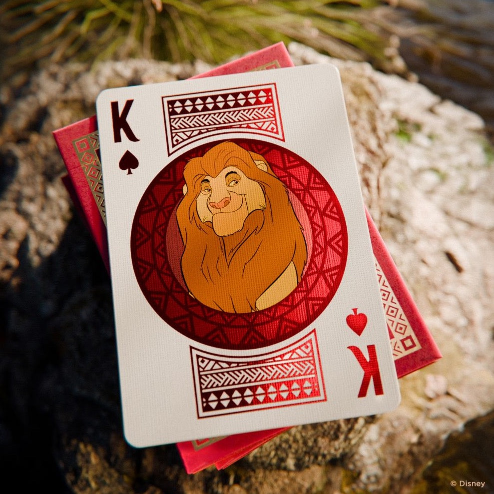 Lion King Themed Bicycle Playing Cards - Premium Quality for Magic Tricks, Poker Games, and Collectibles