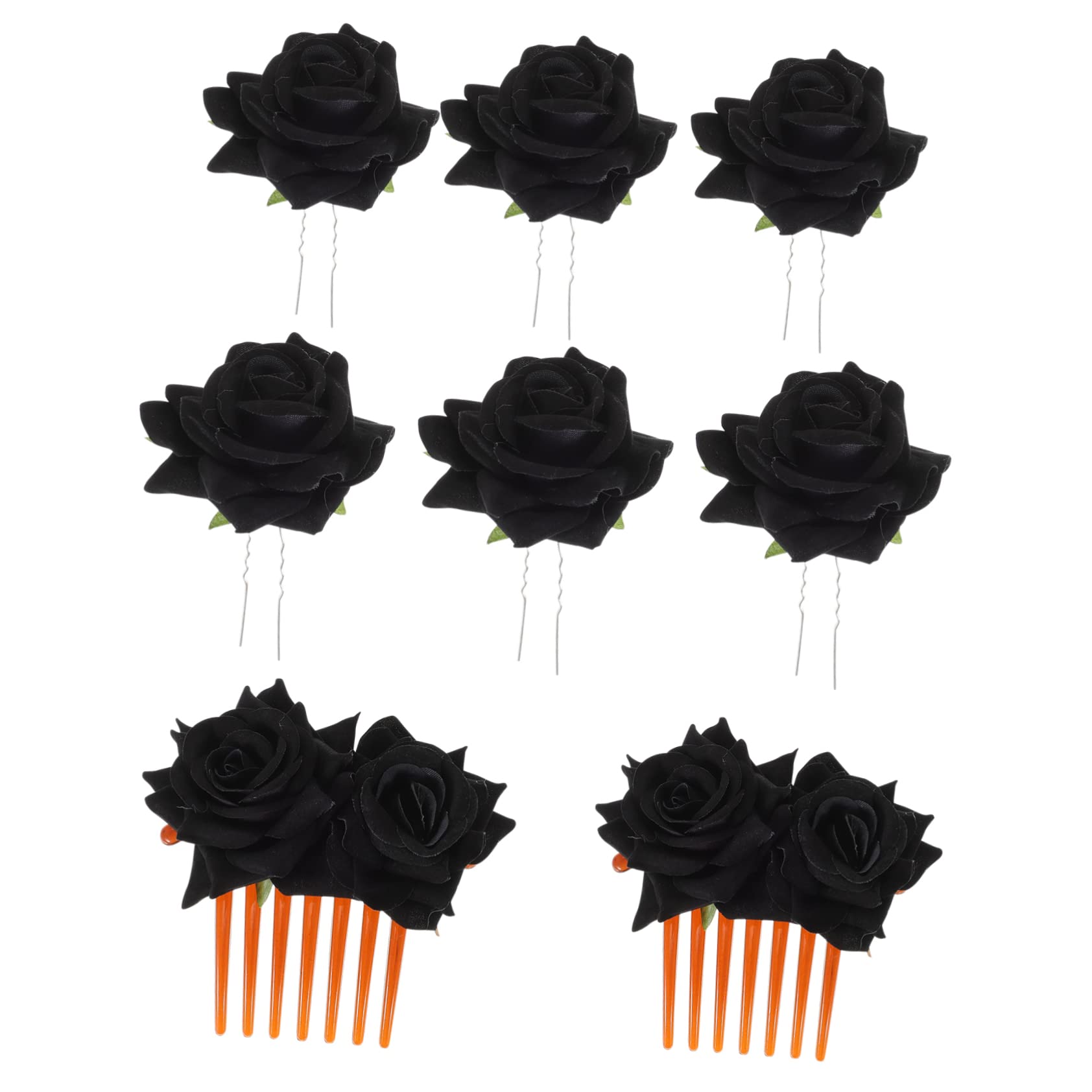 FOMIYES Bridal Hair Clip Set - Rose Flower Hairpin for Wedding & Bridal Accessories - Perfect for Brides & Special Occasions