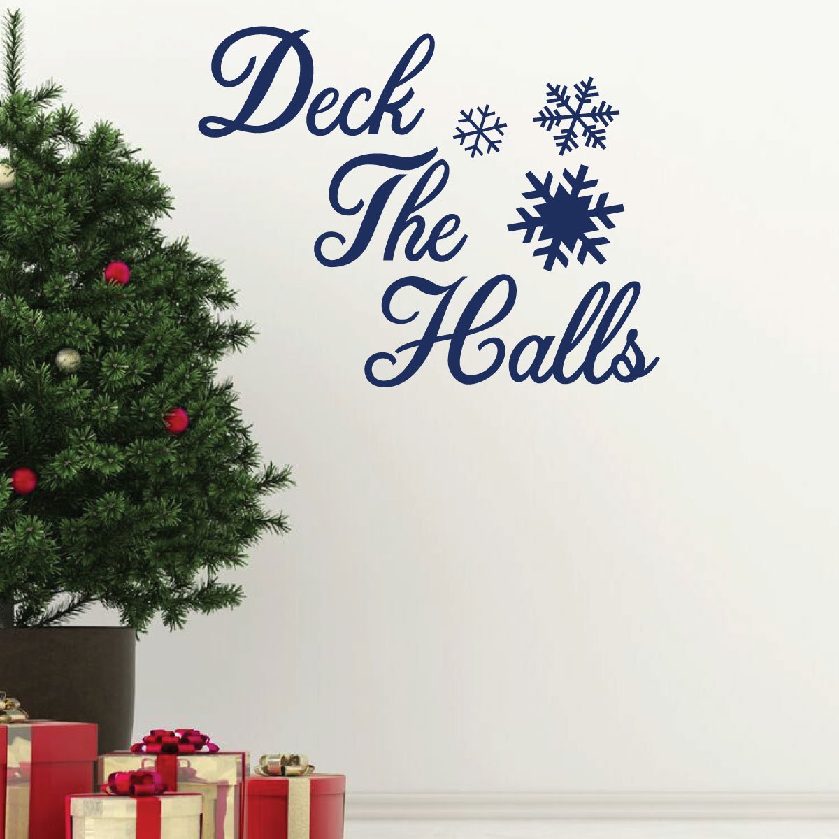 Christmas Wall Decal - Holiday Vinyl Stickers for Home Decor - Perfect for Living Room, Family Room & Seasonal Decoration | Easy Peel & Stick Design for Festive Home Makeover