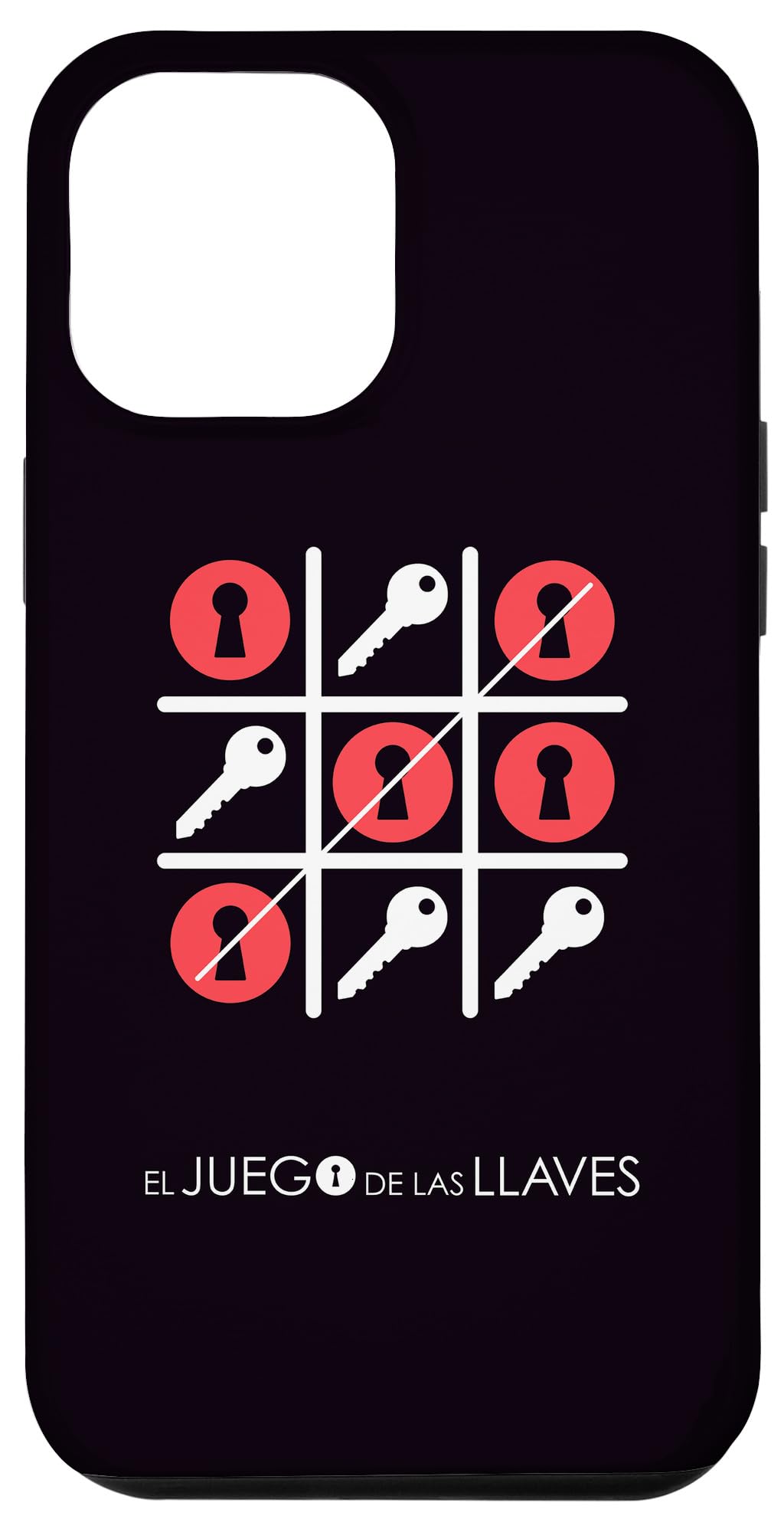 iPhone 12 Pro Max Tic Tac Toe Game Phone Case - Protective Cover for Apple iPhone 12 Pro Max with Fun Interactive Design - Perfect for Travel, School, and Office Use