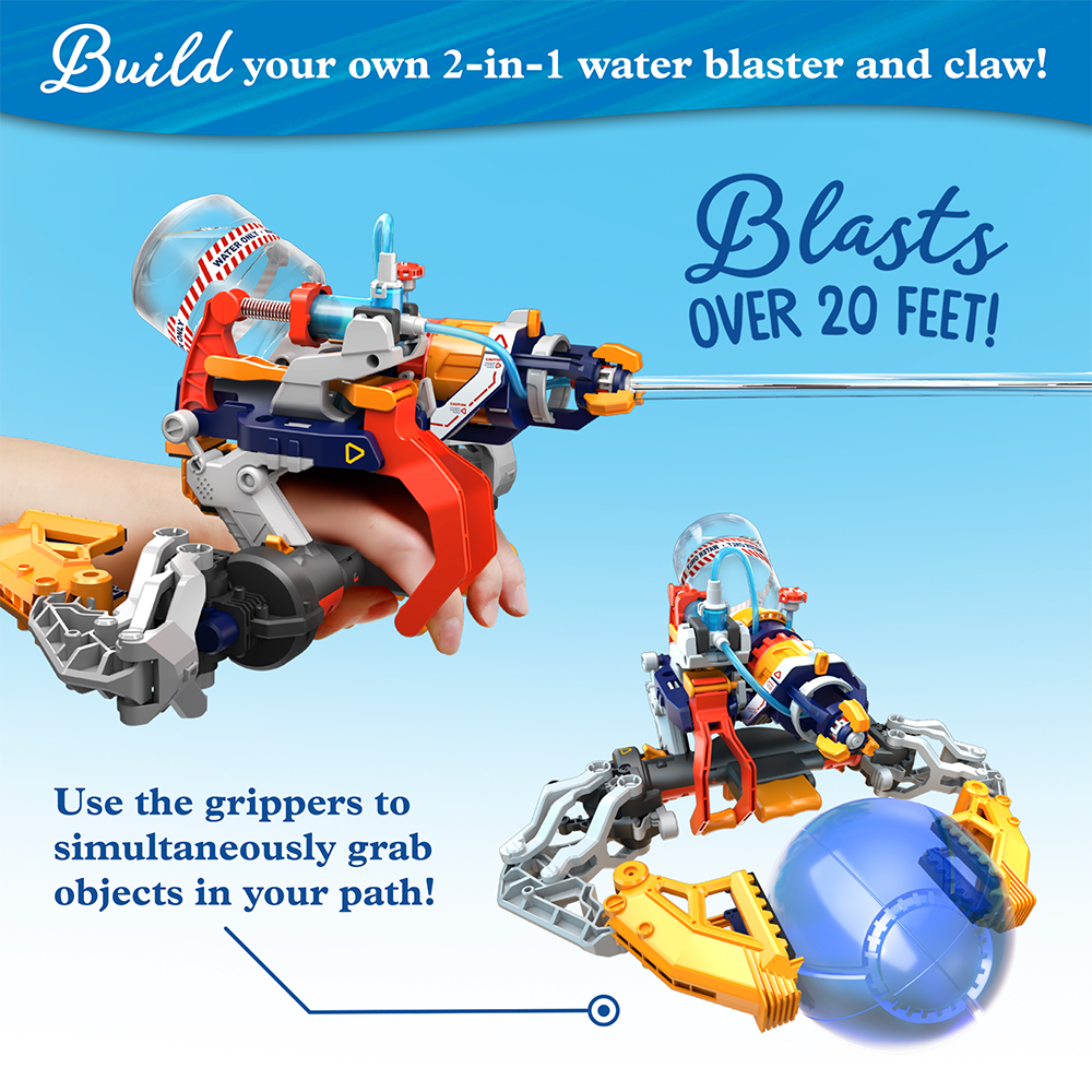 Mega Cyborg Hydro Blaster - High-Pressure Water Gun for Outdoor Fun, Pool Parties, and Summer Games | Super Soaker Toy for Kids and Adults | Durable Splash Battle Water Blaster for Backyard, Beach, and Park Adventures