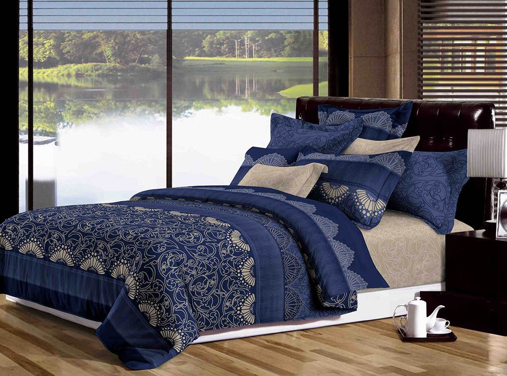 Premium Ascott King Size Duvet Cover Set - 100% Cotton Soft Bedding with Hidden Buttons - Perfect for Master Bedroom, Guest Room & Luxury Hotels