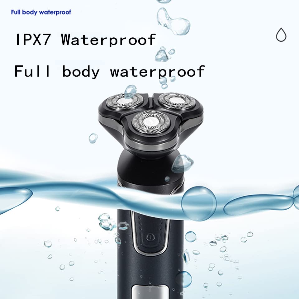 **4-in-1 Electric Razor for Men with 3 Floating Heads - USB Rechargeable Beard Trimmer, Face & Nose Hair Shaver - Perfect for Travel, Home & Gym Use**