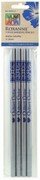 Water-Soluble Chalk Marking Pencils - 4 Pack Silver - Non-Toxic Fabric & Sewing Marking Tool for Quilting, Tailoring, and DIY Crafts