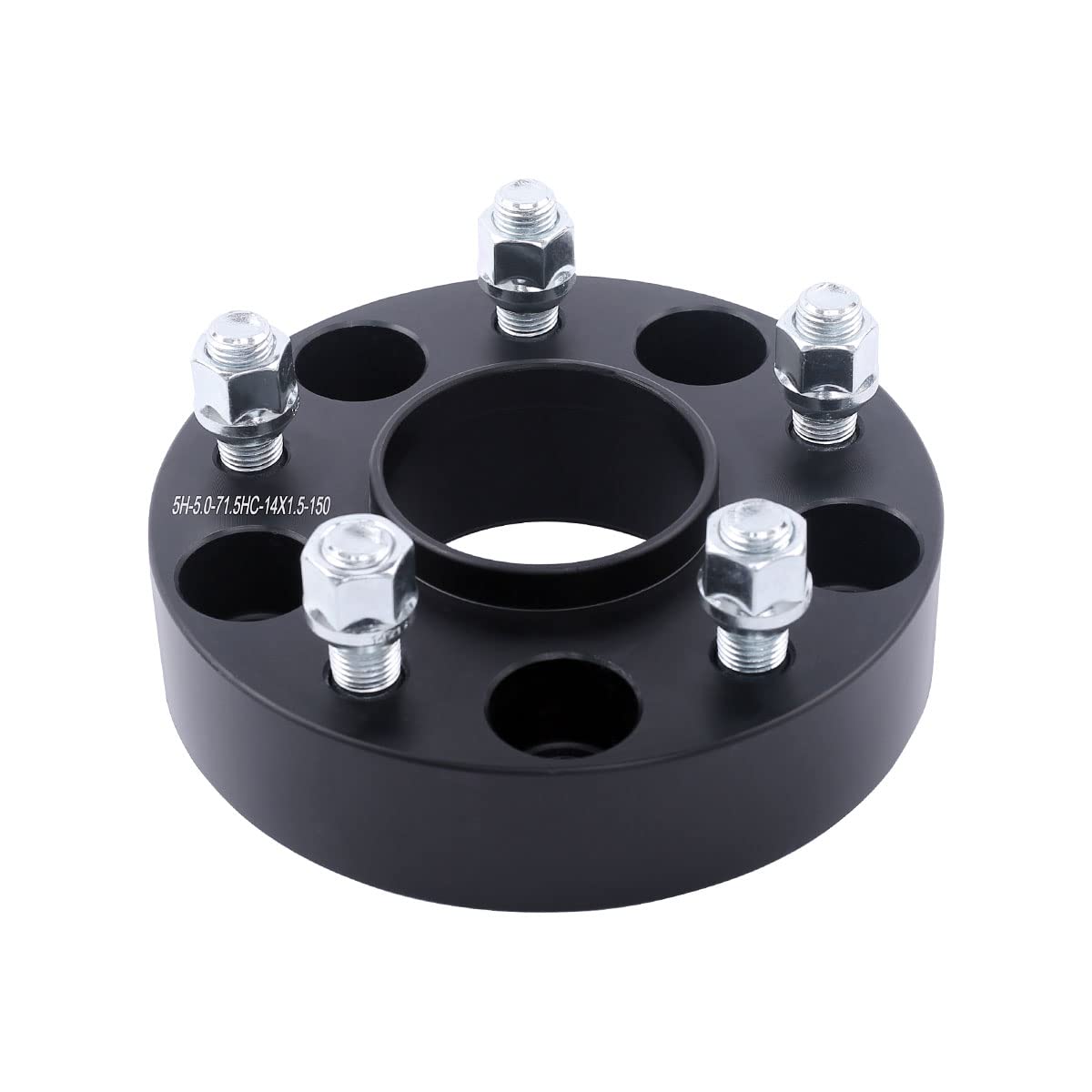 DCVAMOUS 4PC Black 5x4.5 Hubcentric Wheel Spacers 1.5 Inch (38mm) with 1/2