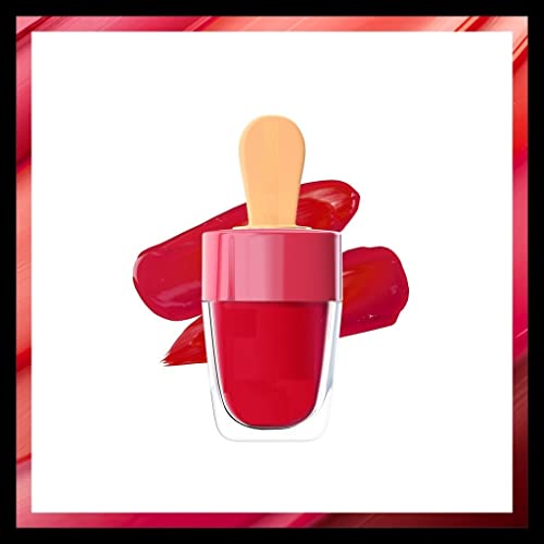 Long-Lasting Matte Liquid Lipstick - Red Ice Cream Tint Lipstick for a Bold & Vibrant Look | Perfect for Parties, Date Nights & Everyday Wear